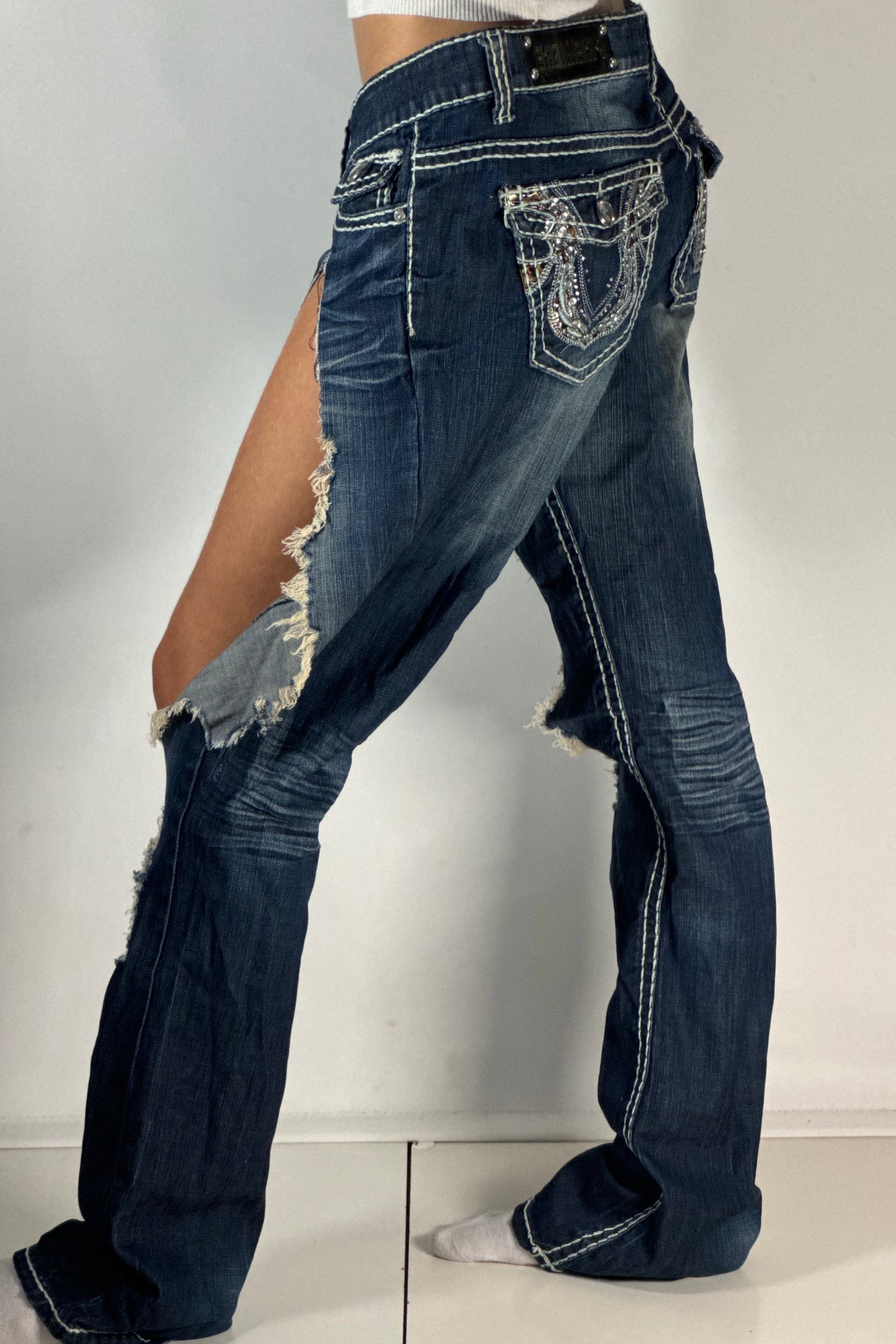 Lågmidjade jeans stl: M