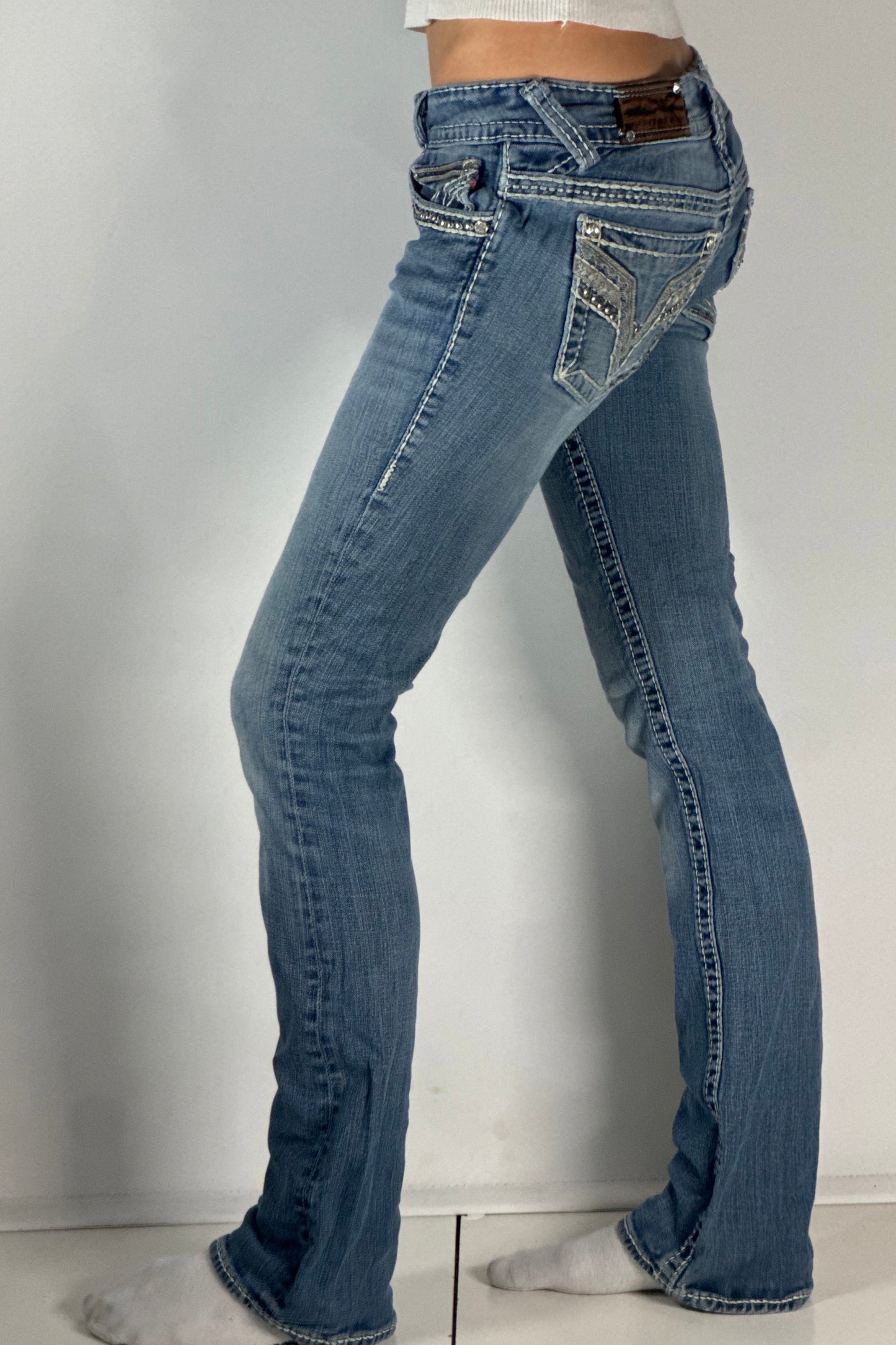 Lågmidjade jeans stl: S