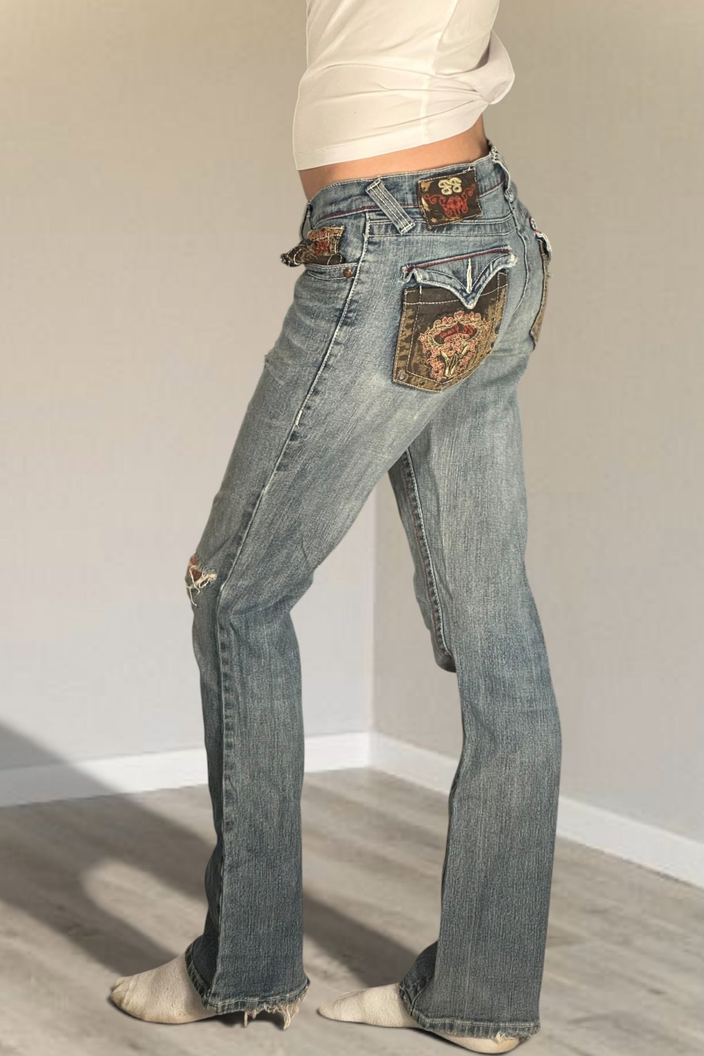 Lågmidjade jeans stl: XS/S