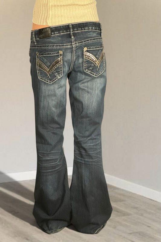 Lågmidjade jeans stl: M