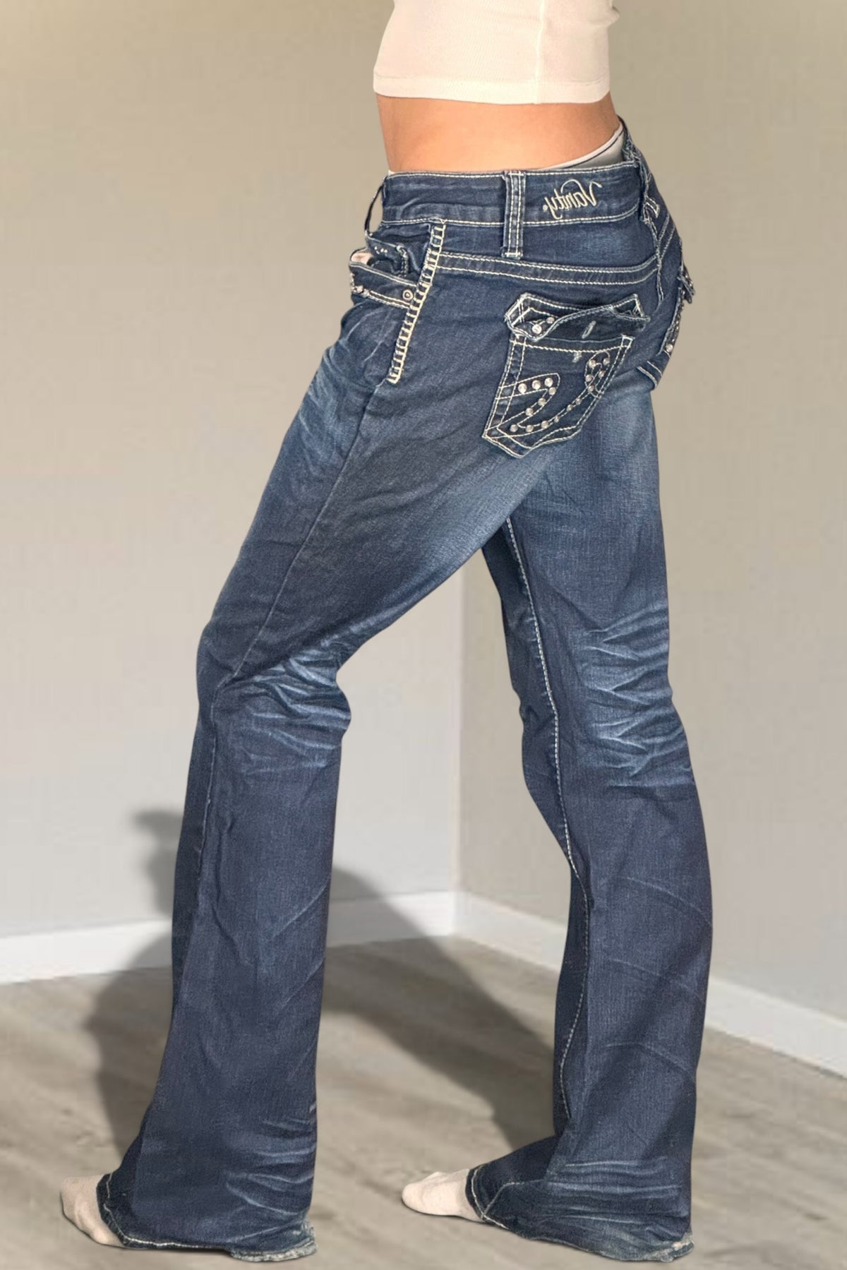 Lågmidjade jeans stl: S