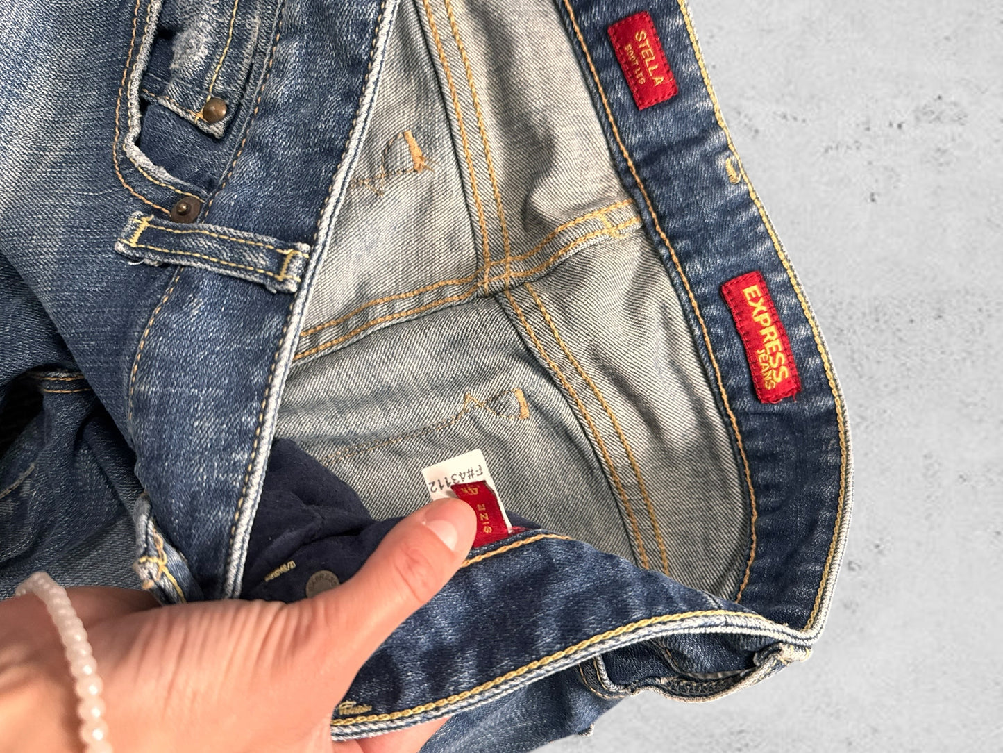 Lågmidjade jeans stl: S