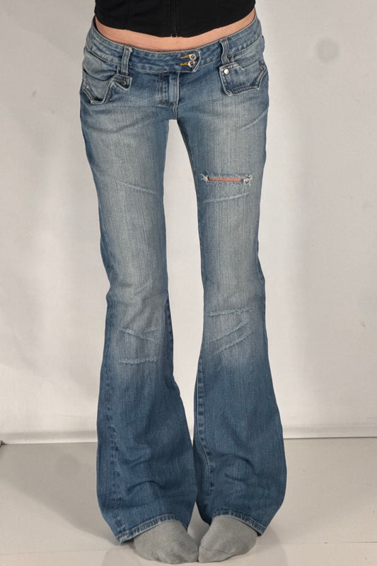 Lavtaljede jeans str: S/M