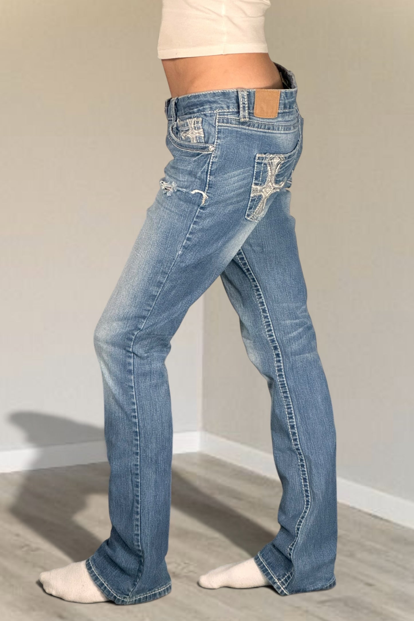 Lågmidjade jeans stl: M