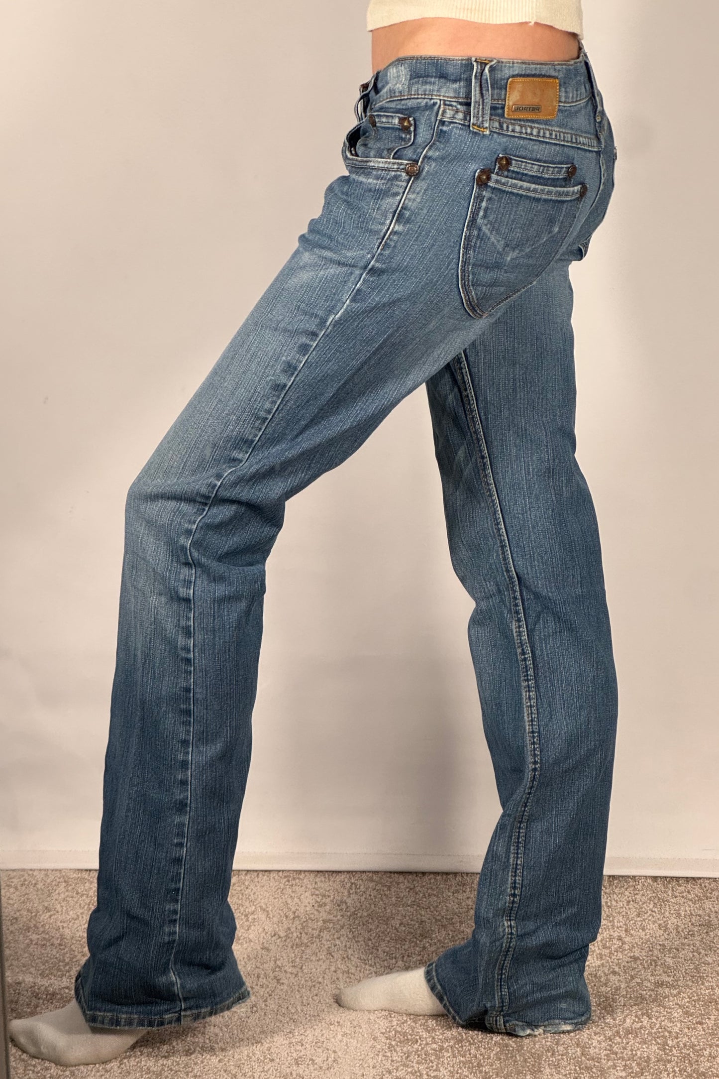 Lavtaljede jeans str: S