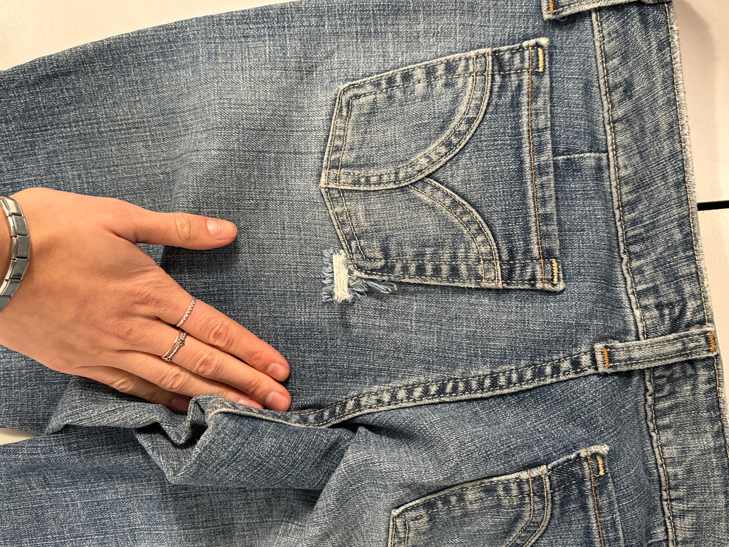 Lågmidjade jeans stl: S