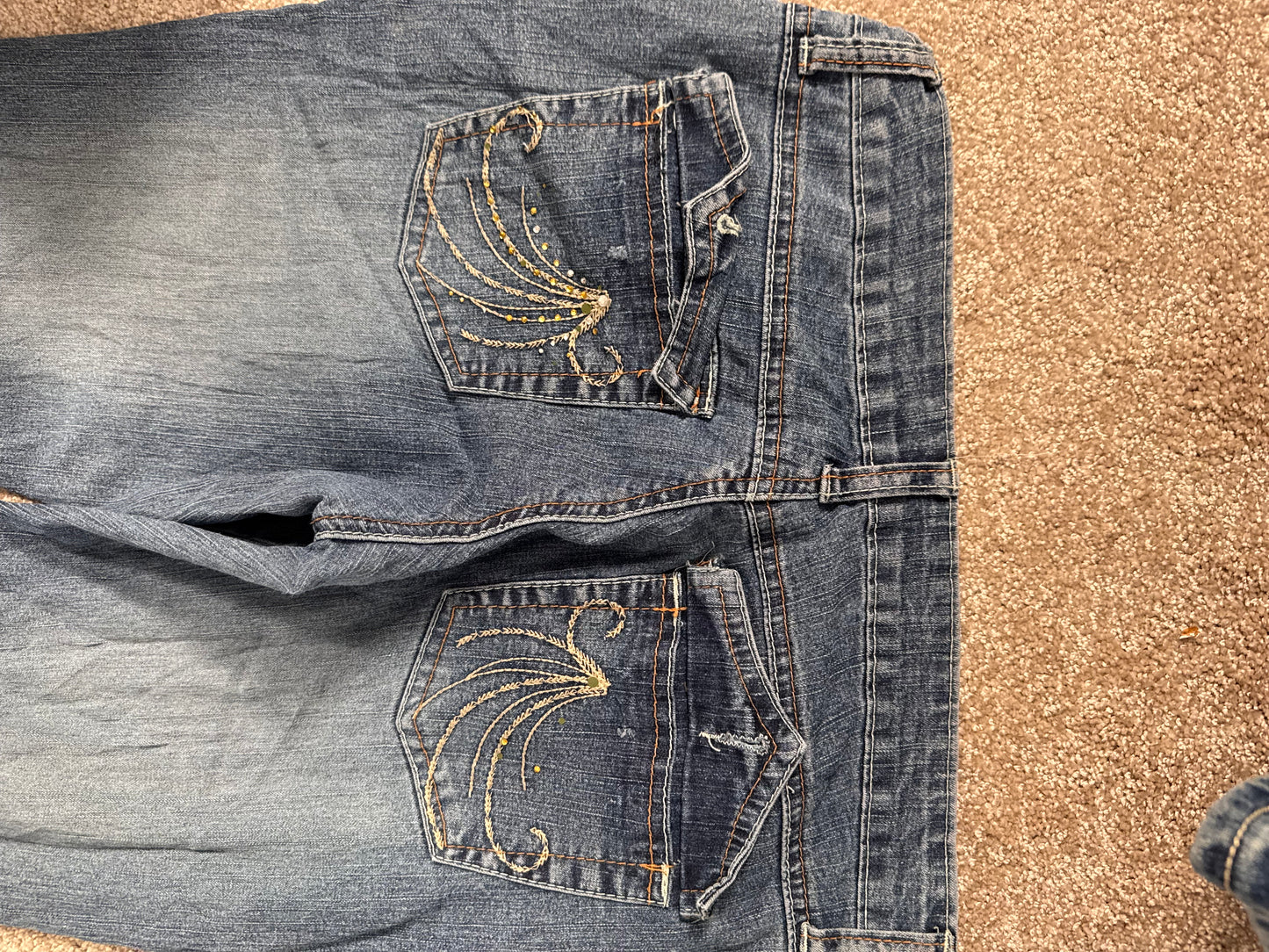 Lågmidjade jeans stl: S
