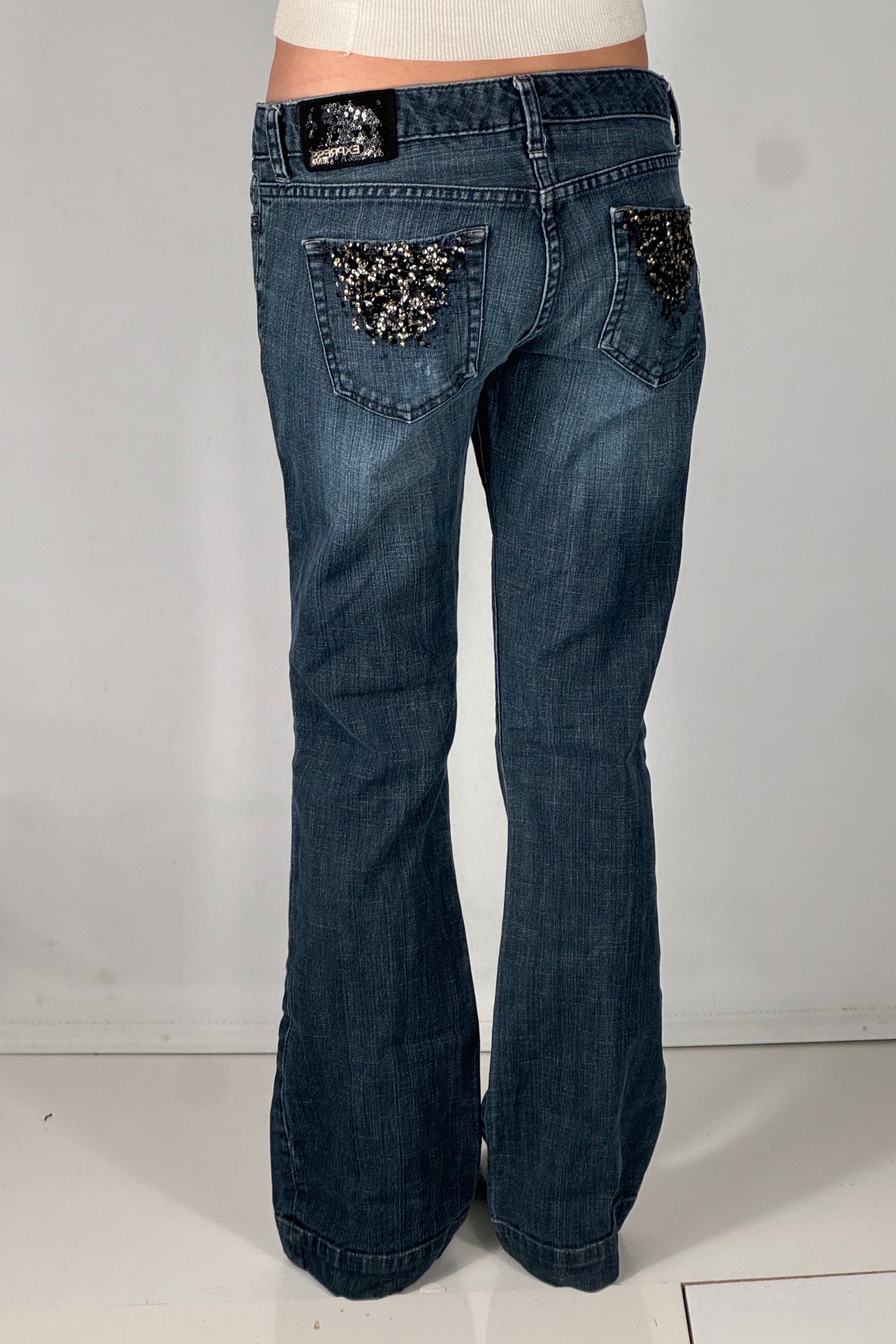 Lågmidjade jeans stl: S