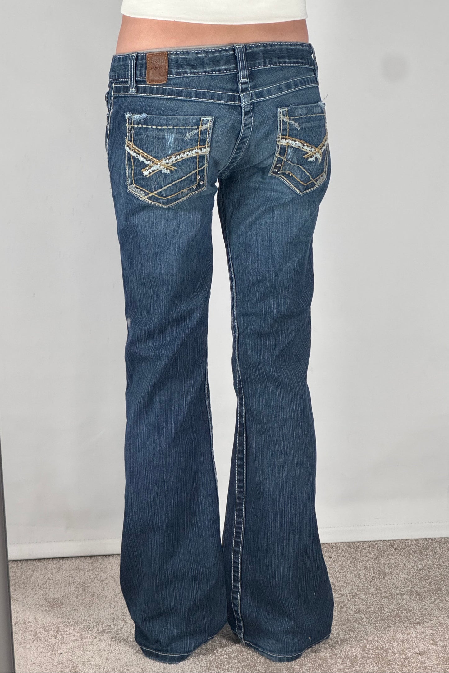Lågmidjade jeans stl: S