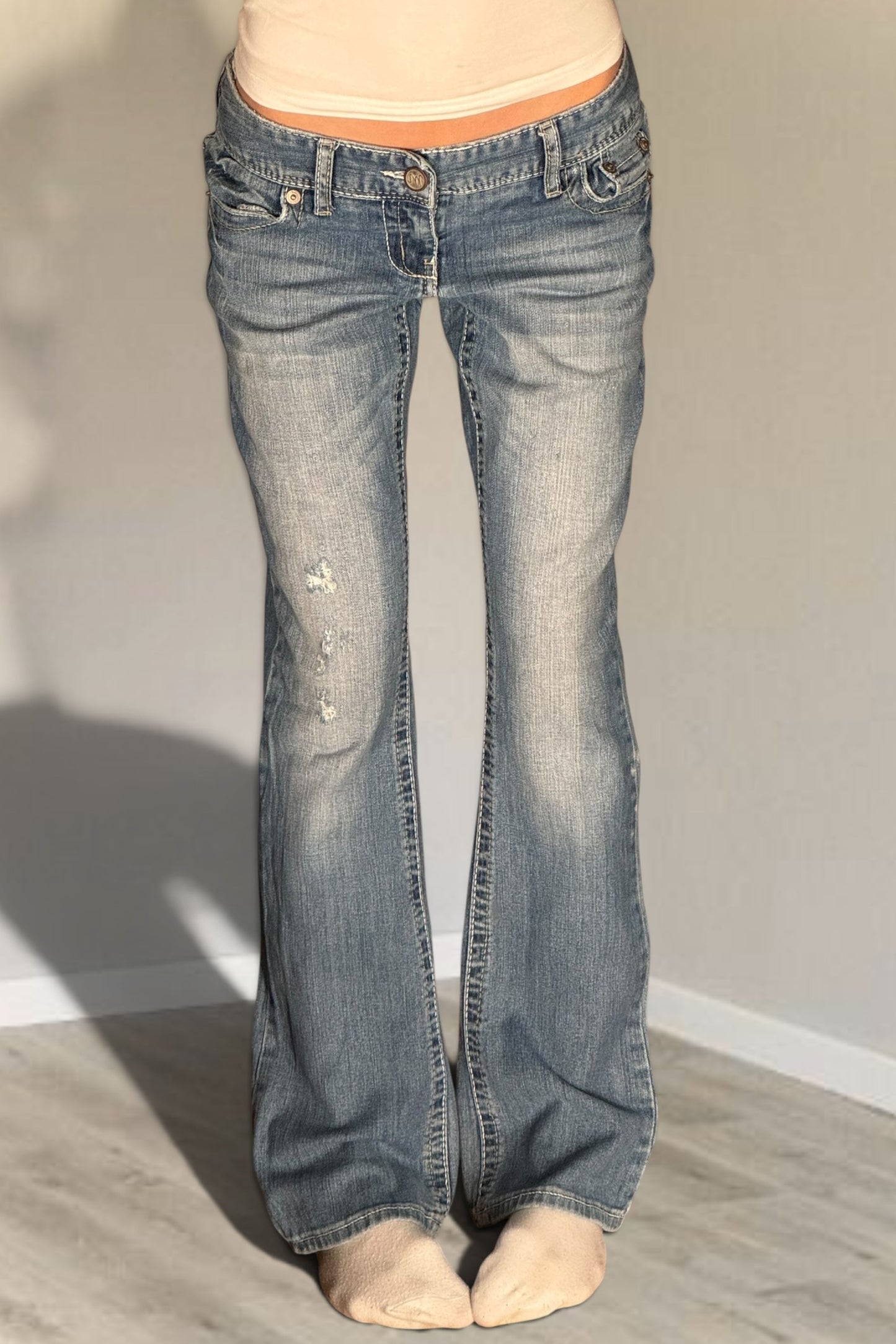 Lågmidjade jeans stl: S