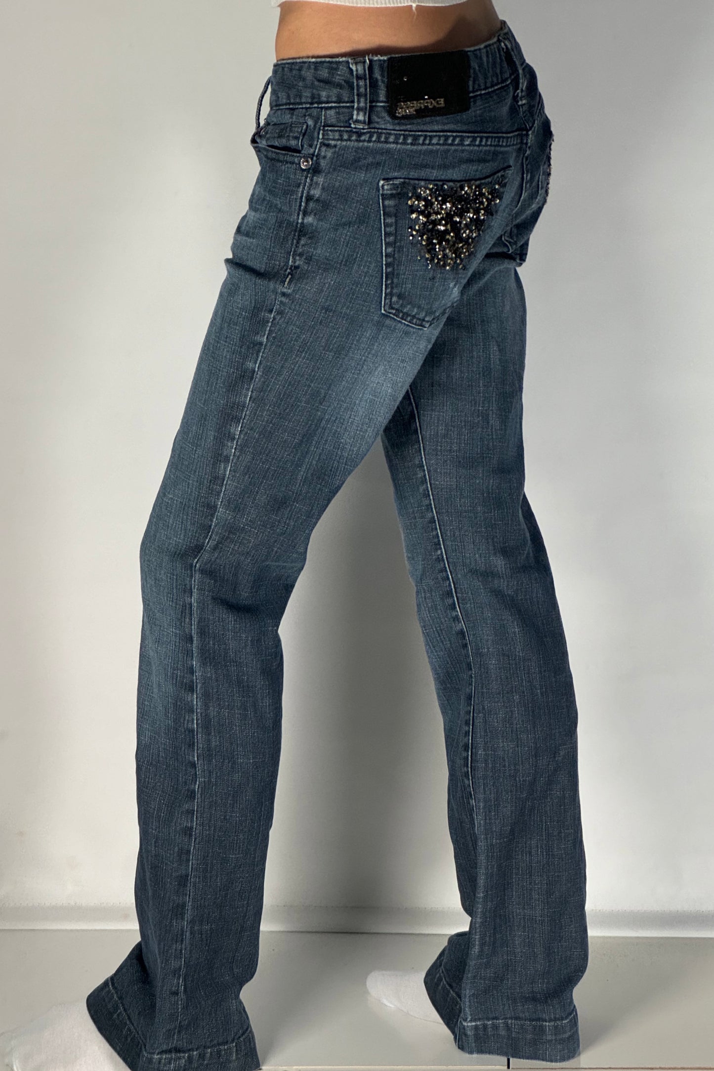 Lågmidjade jeans stl: S