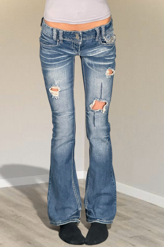 Lågmidjade jeans stl: XS