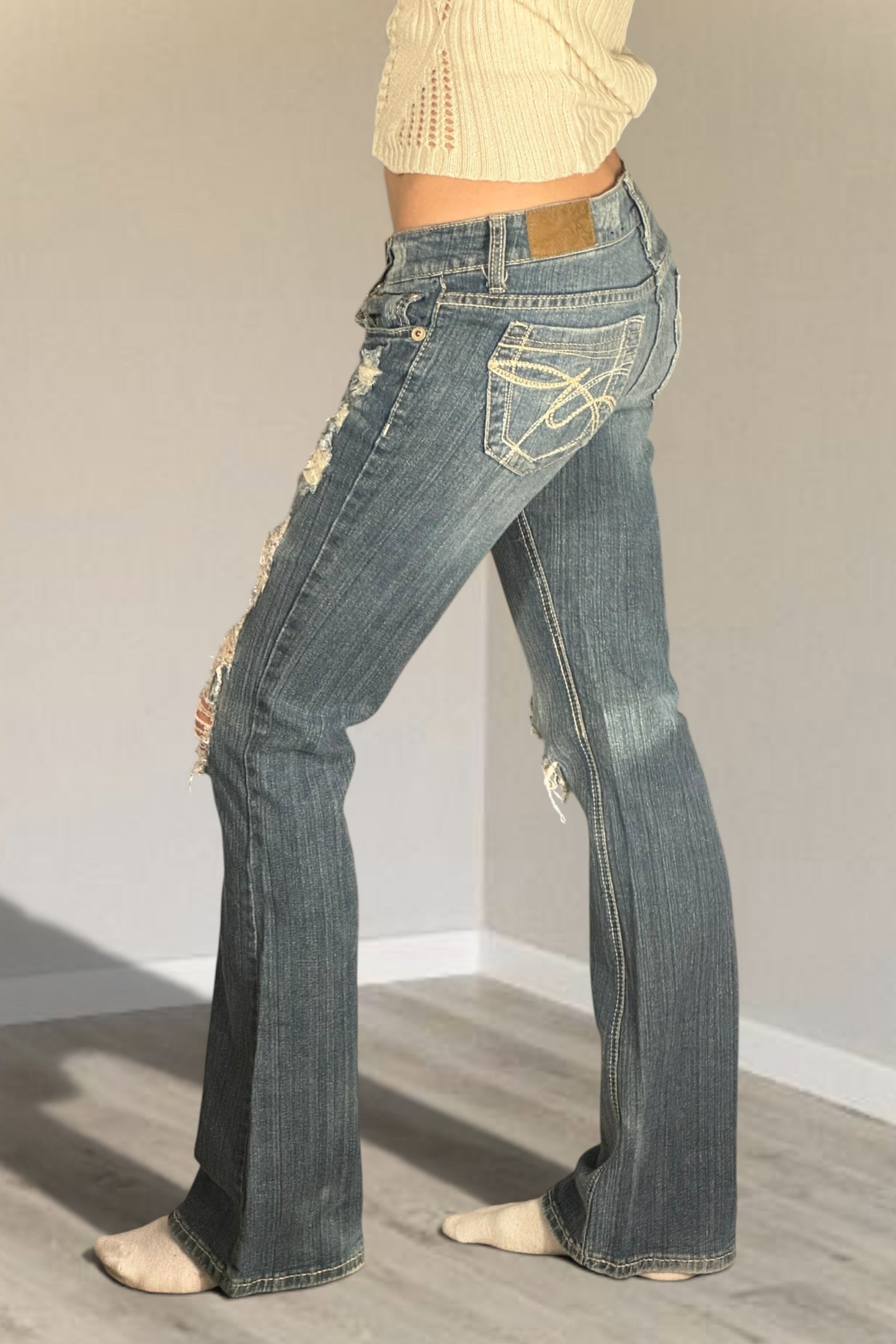 Lågmidjade jeans stl: XS