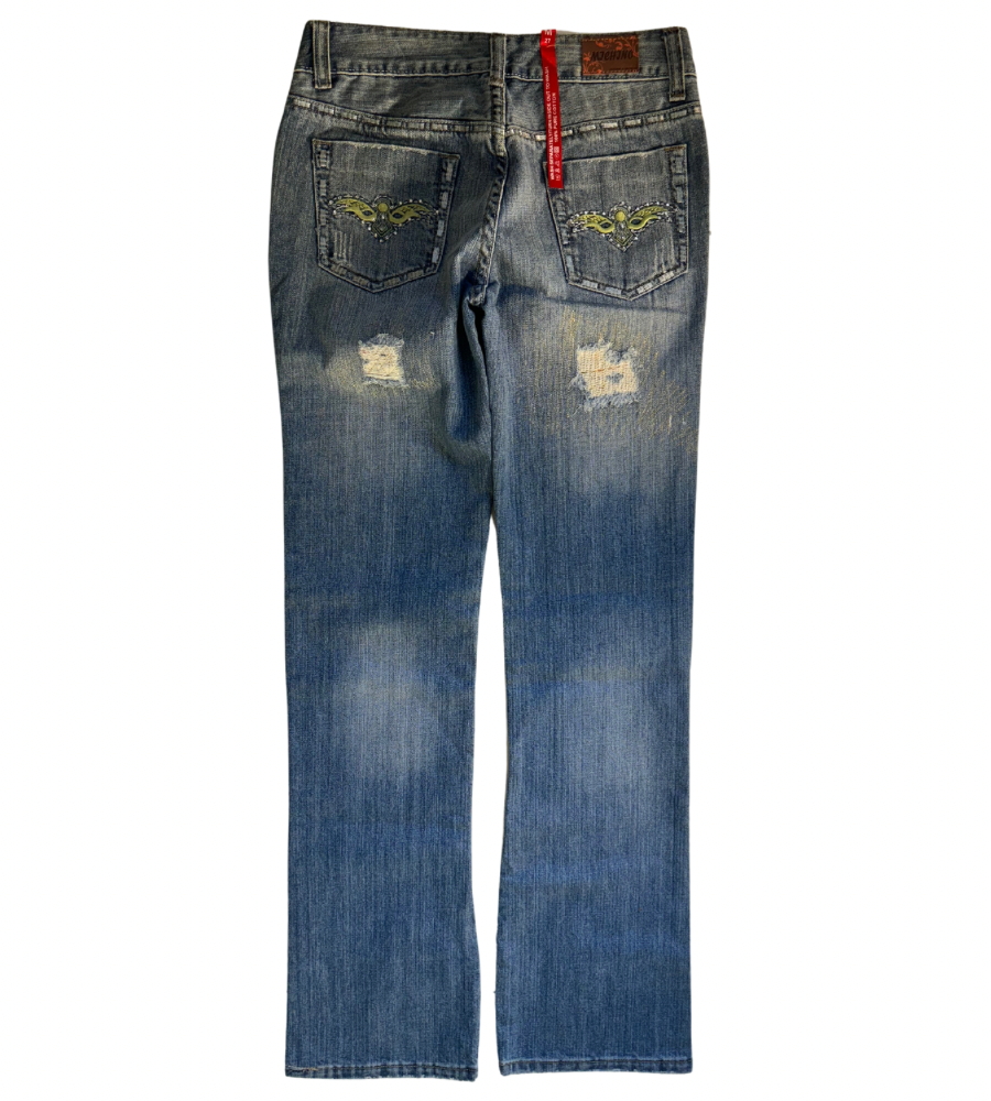 Lågmidjade jeans–stl: XXS