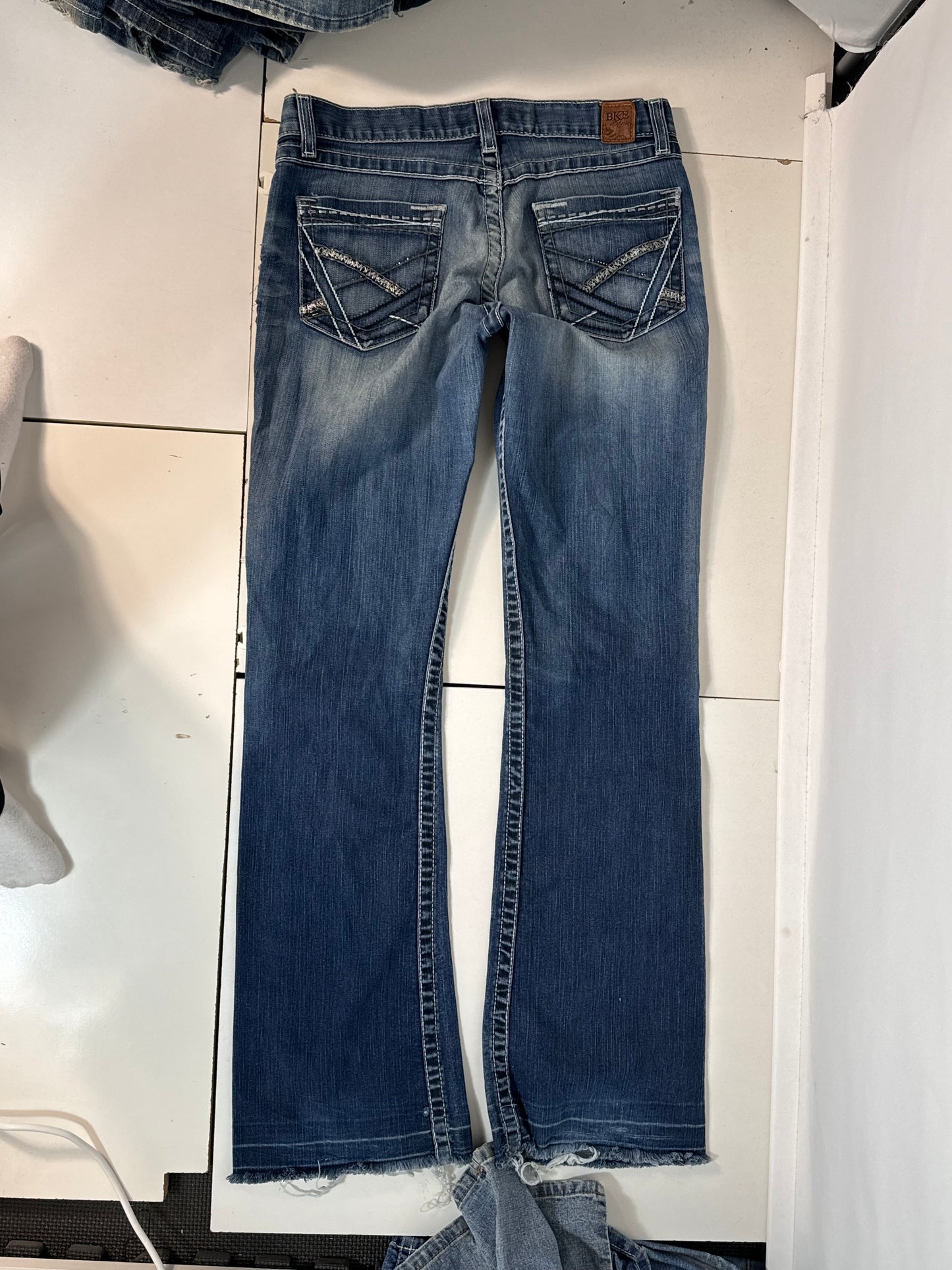 Lavtaljede jeans str: S