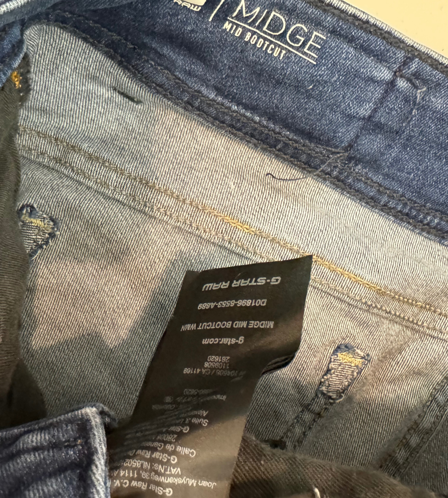 Lågmidjade jeans–stl: XXS