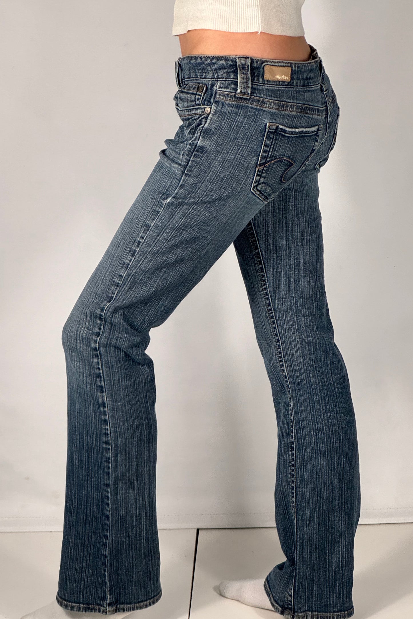Lavtaljede jeans str: S