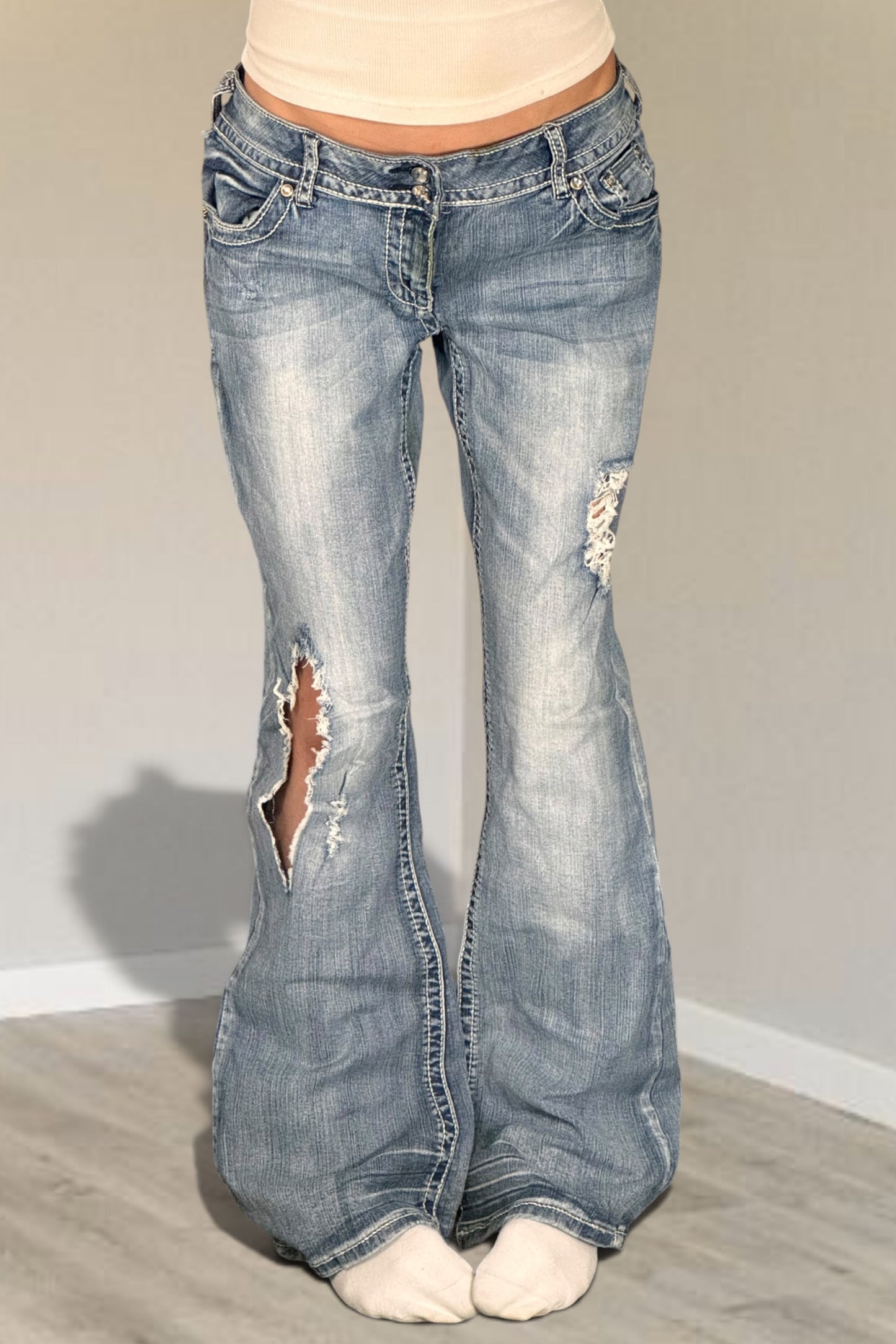 Lågmidjade jeans stl: L