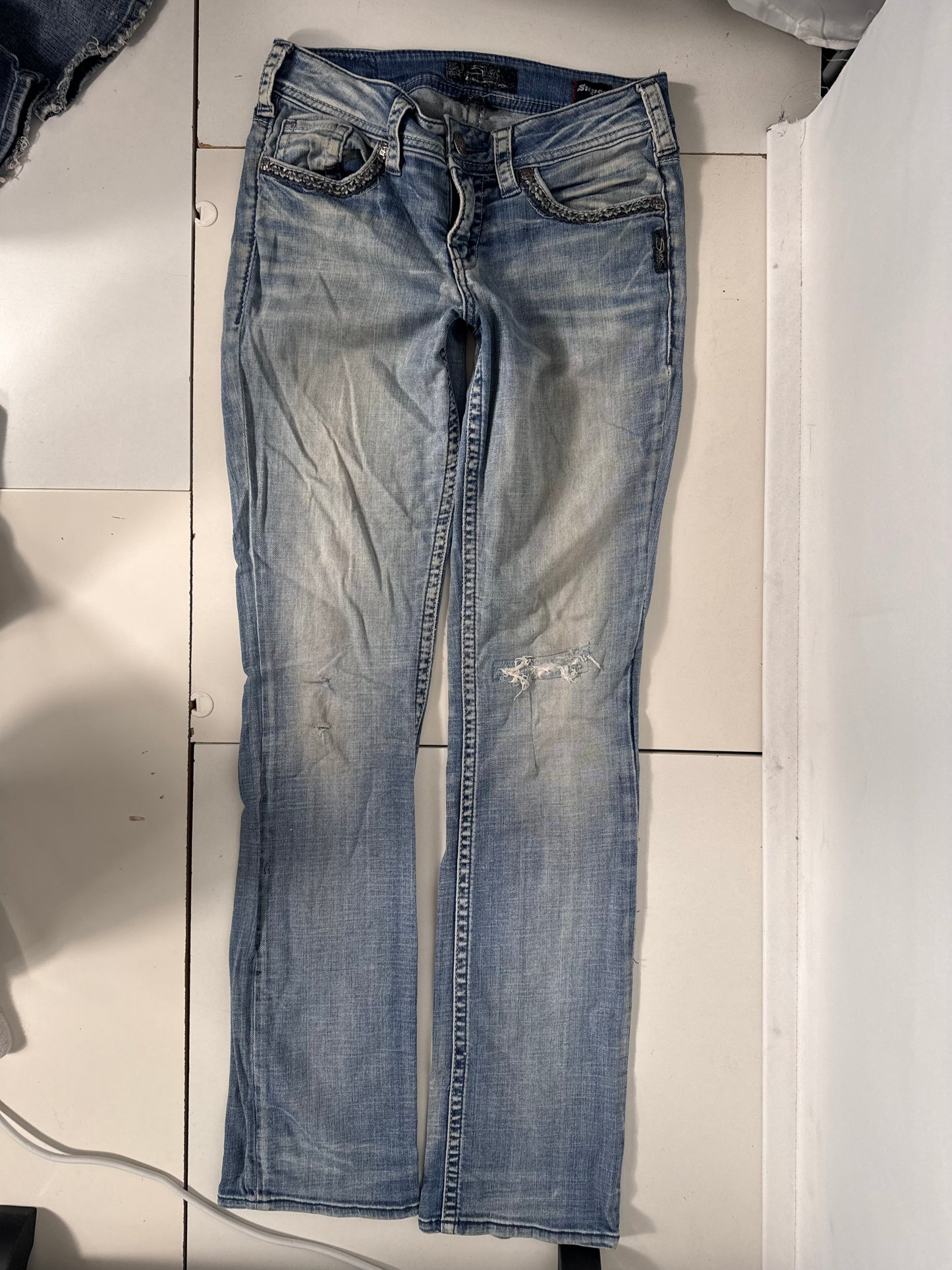 Lågmidjade jeans stl: S