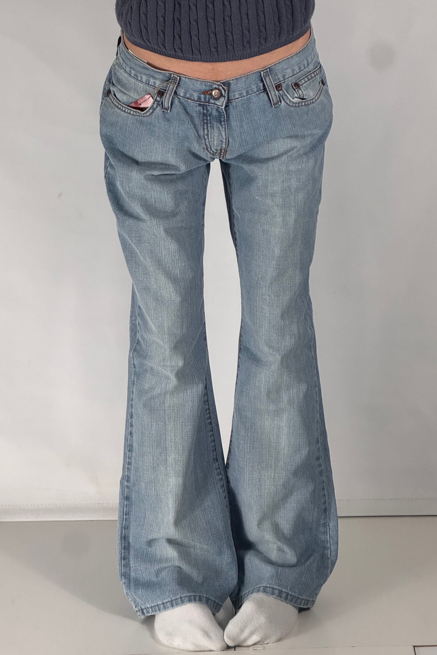 Lågmidjade jeans stl: S/M