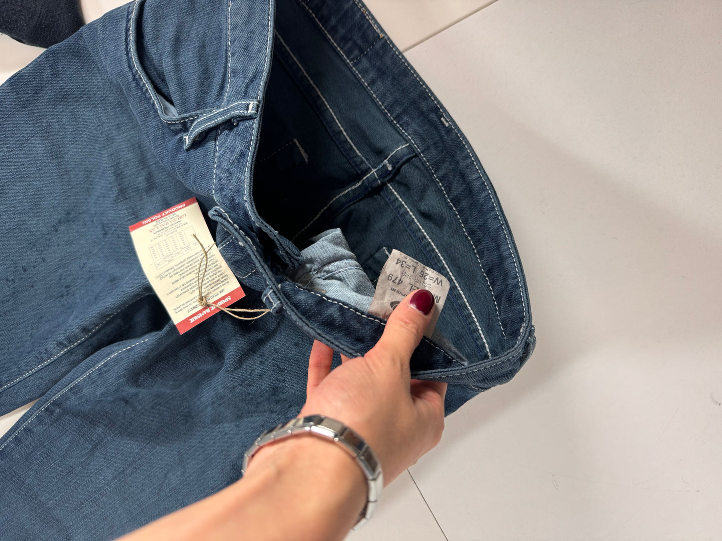 Lågmidjade jeans stl: XXS (W26/L34)