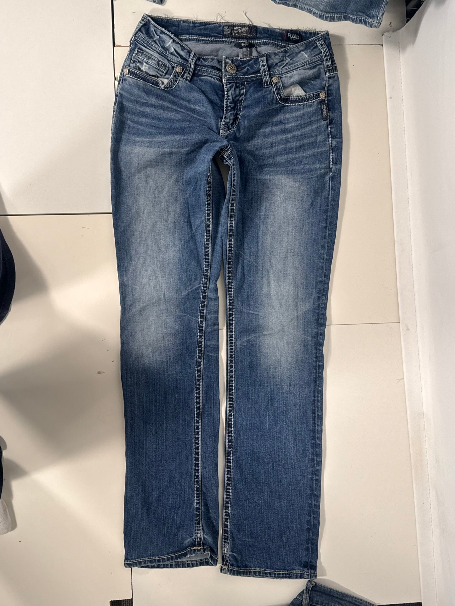 Lavtaljede jeans str: