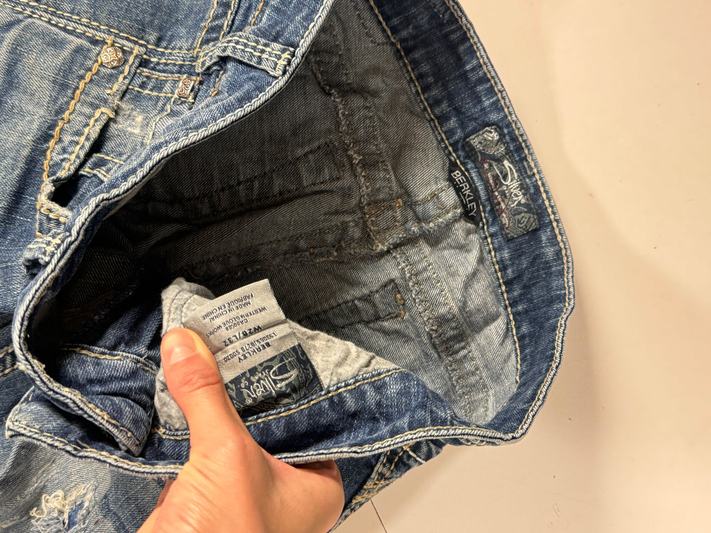 Lågmidjade jeans stl: S