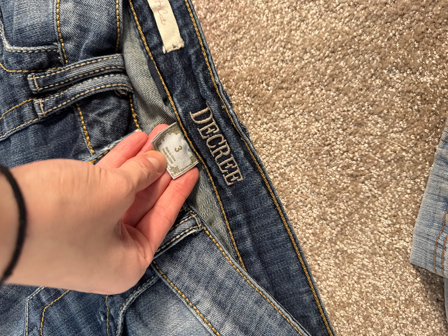 Lavlivede jeans str: S