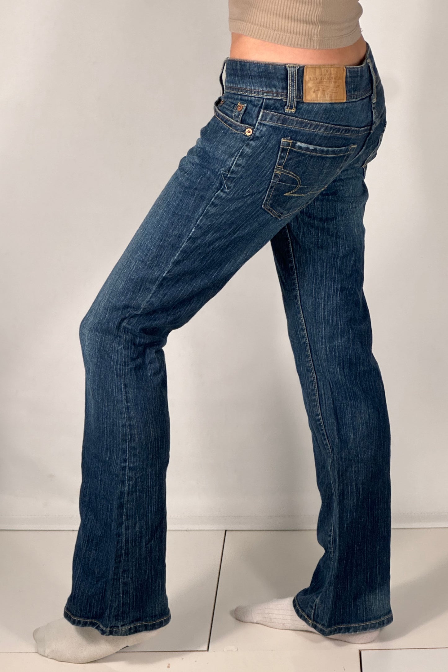 Lavtaljede jeans str: S