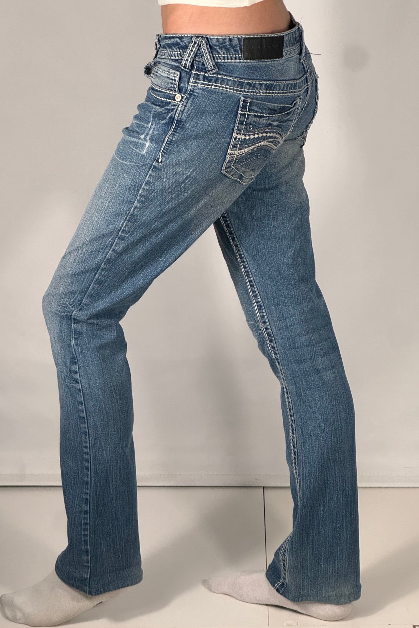 Lågmidjade jeans stl: S