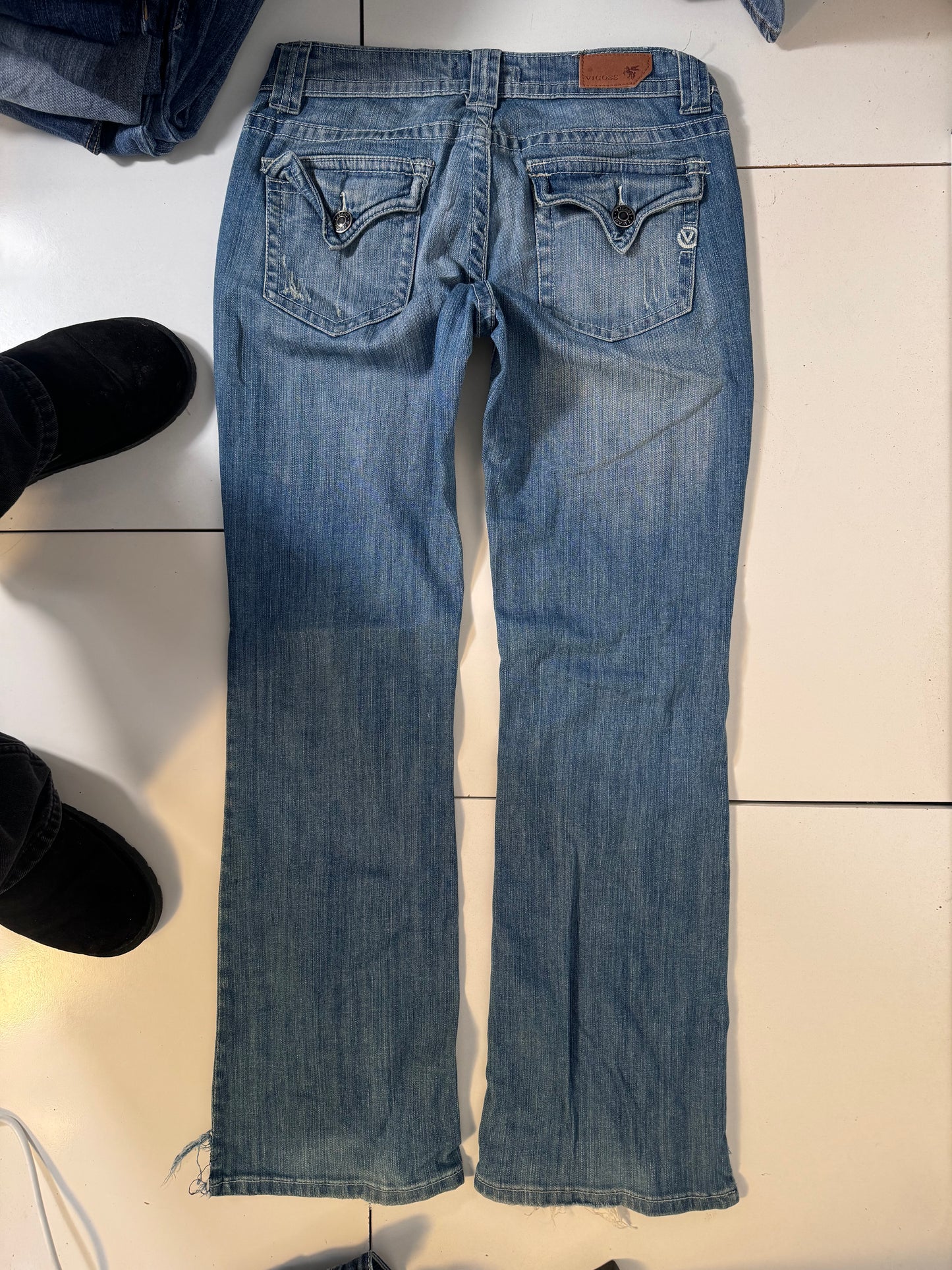 Lavtaljede jeans str: S