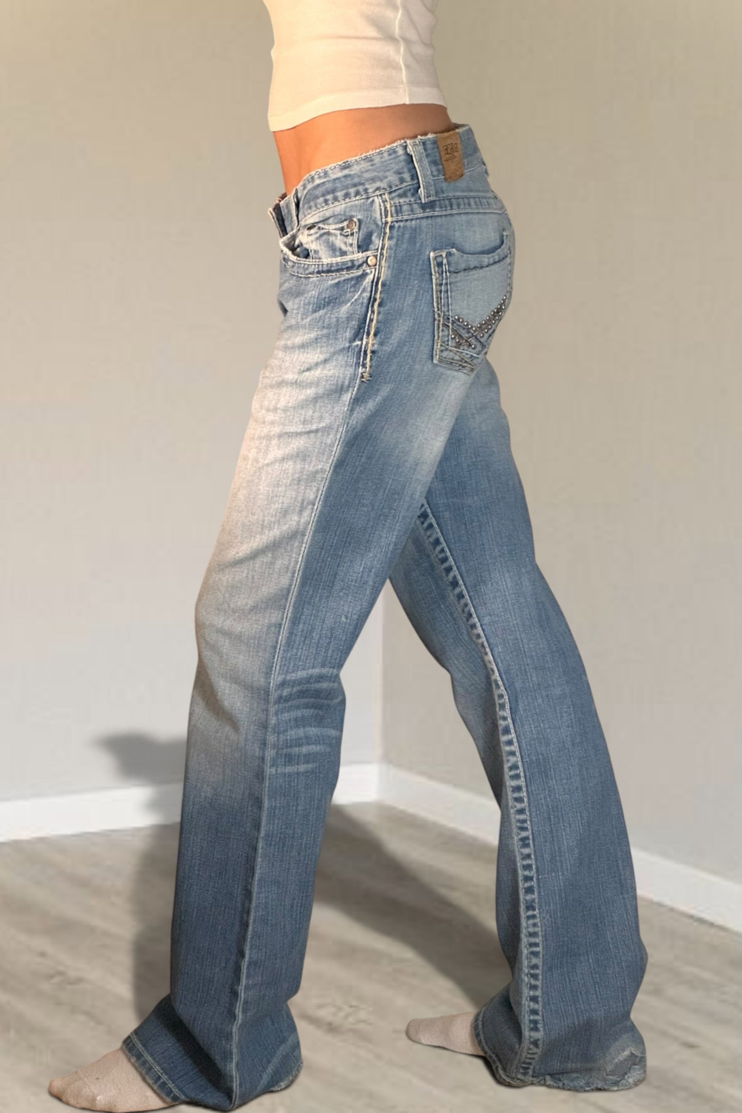 Low-rise jeans size: S