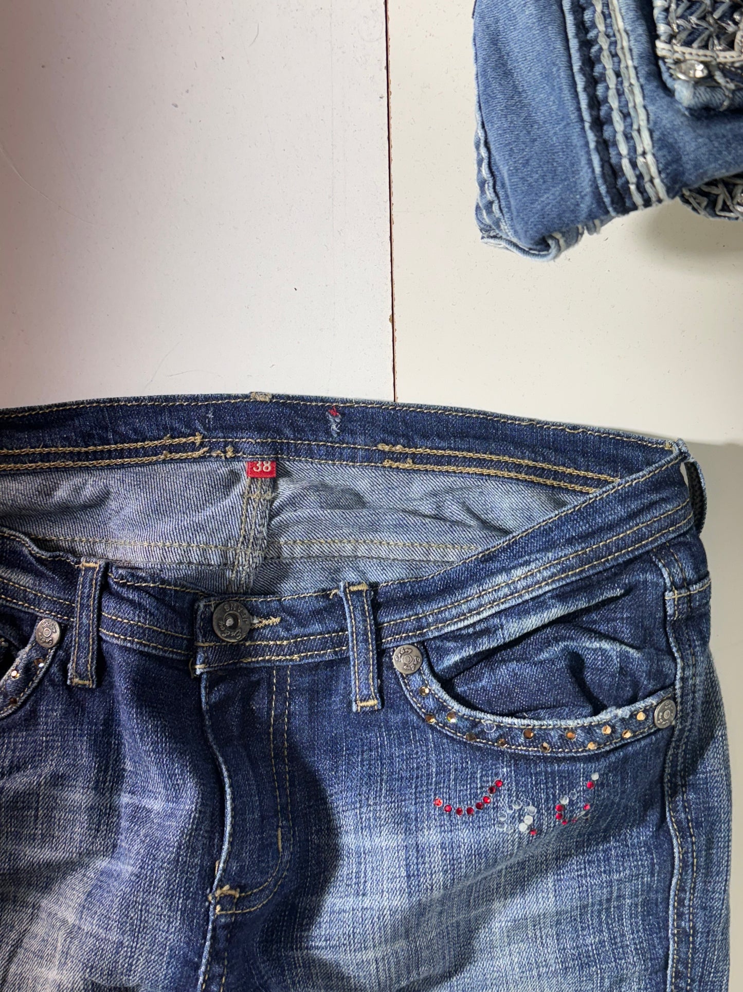 Lågmidjade jeans stl: S
