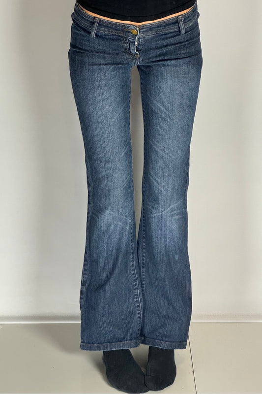 Lågmidjade jeans–stl: XS