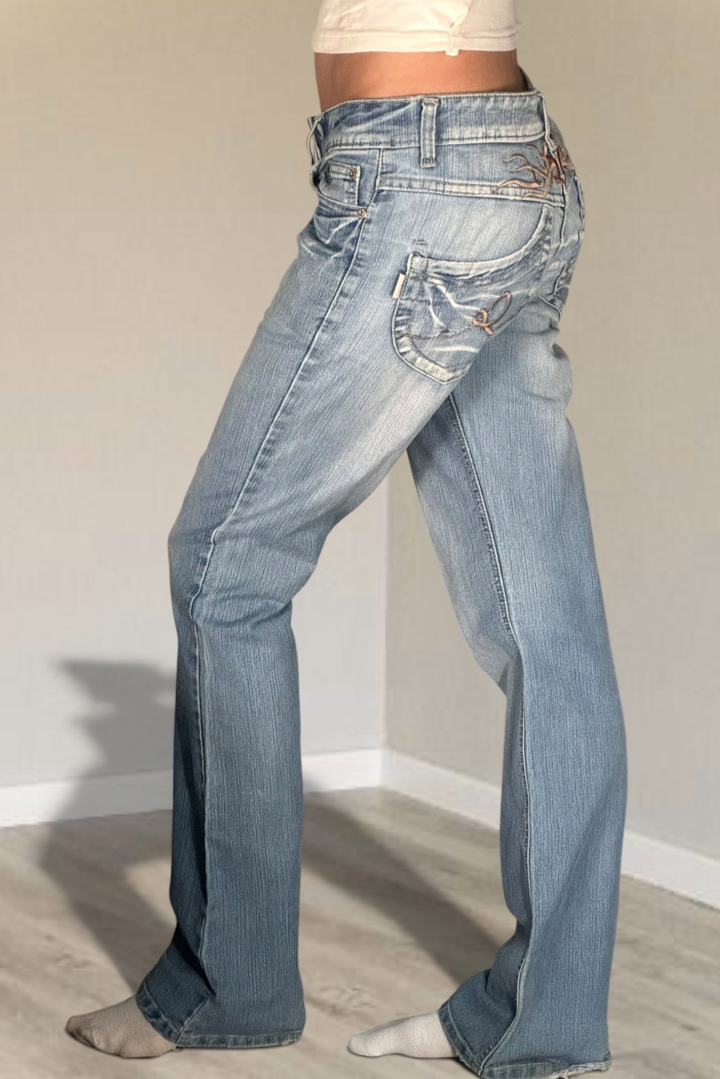 Lågmidjade jeans stl: S