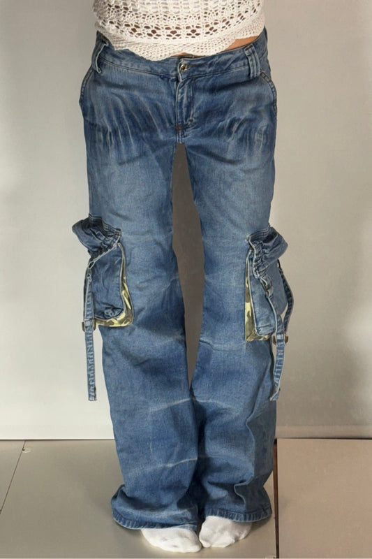 Cargo jeans–stl: S