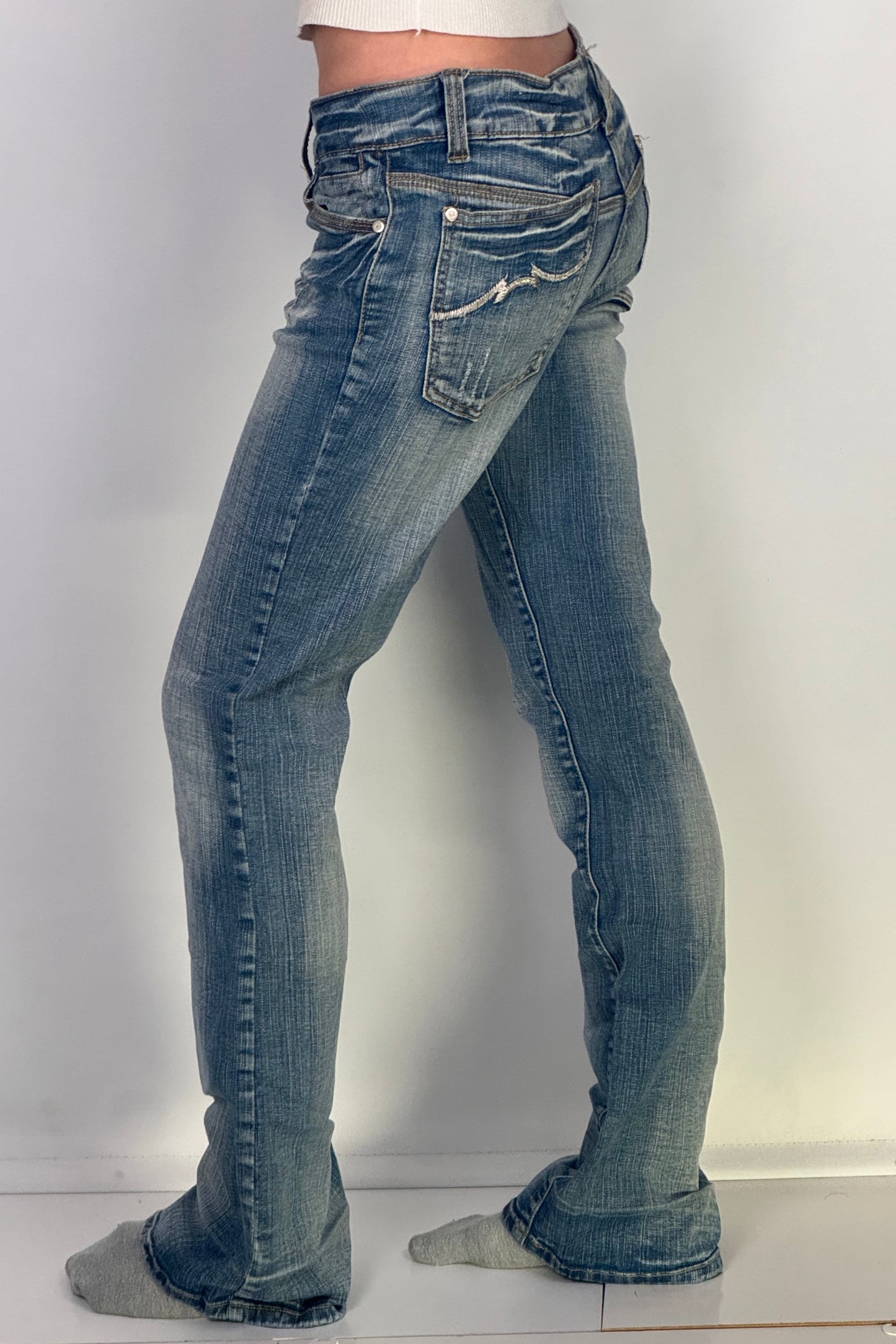 Lågmidjade jeans stl: S