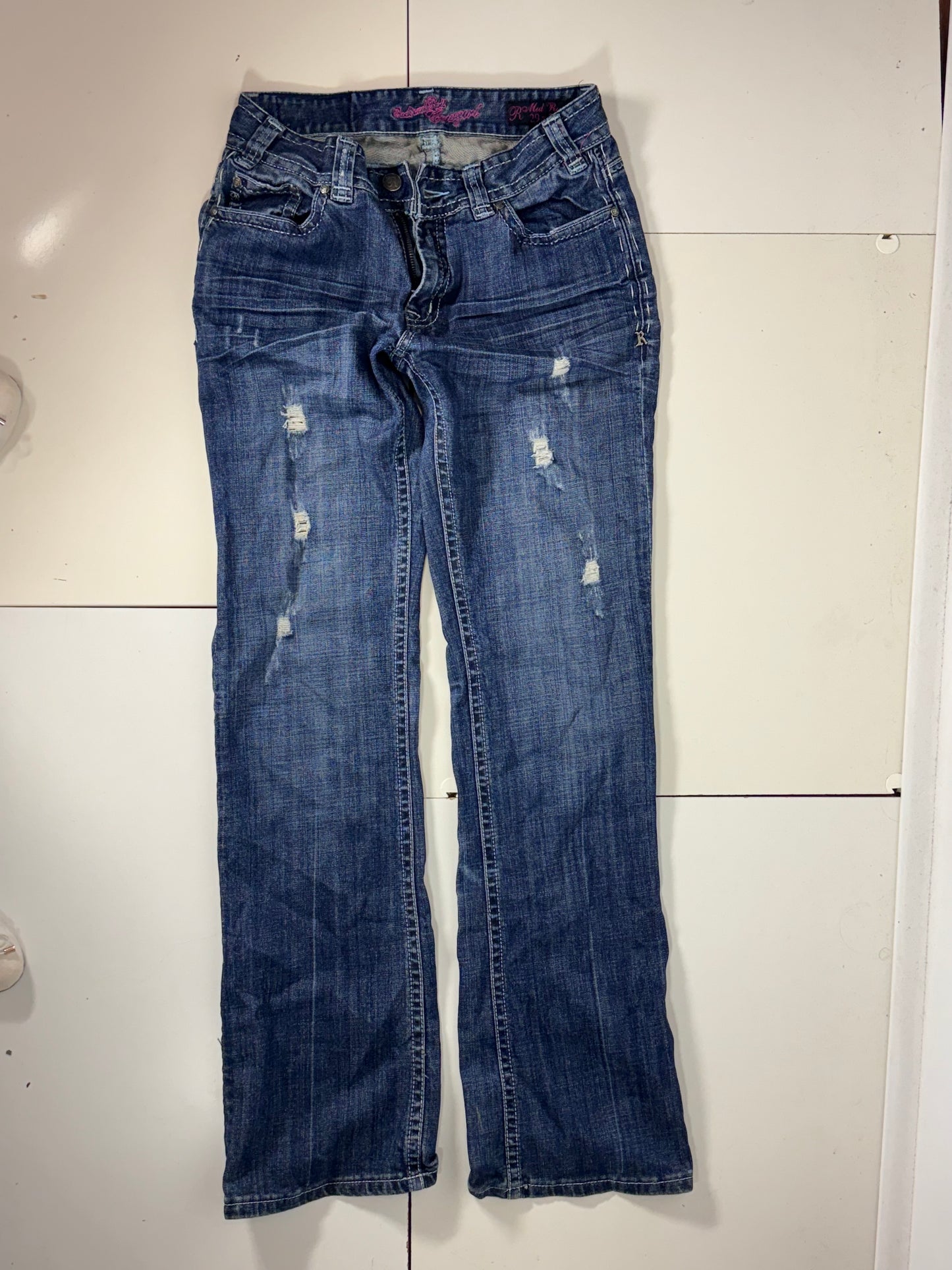 Utsvängda jeans stl: S/M
