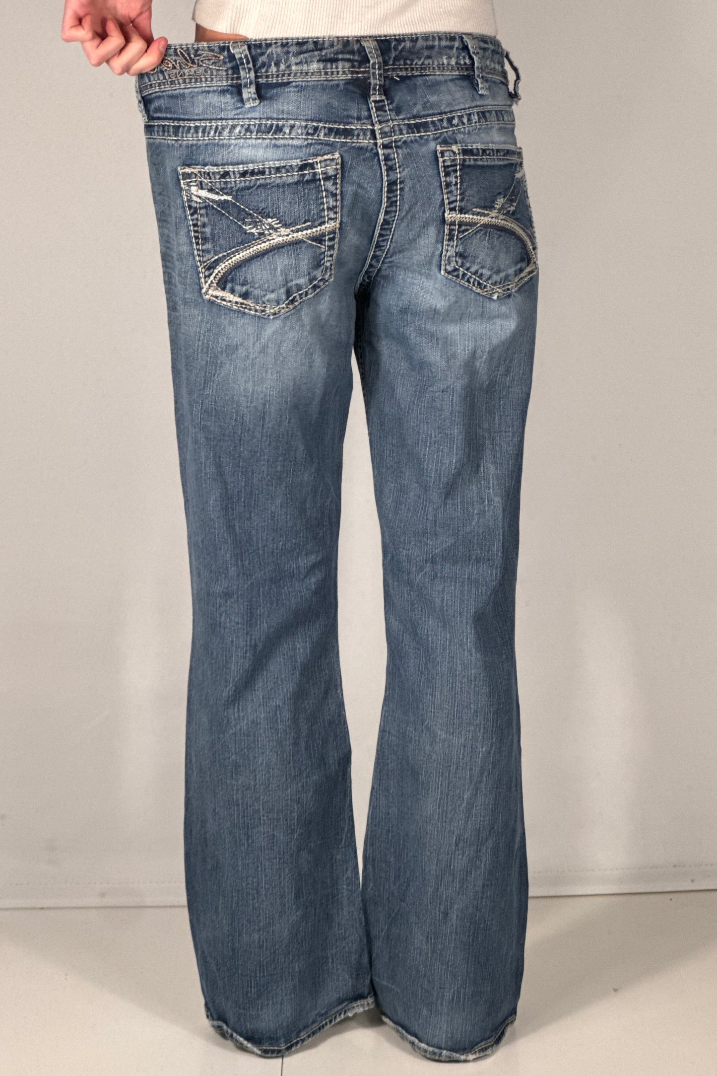 Lavtaljede jeans str: M