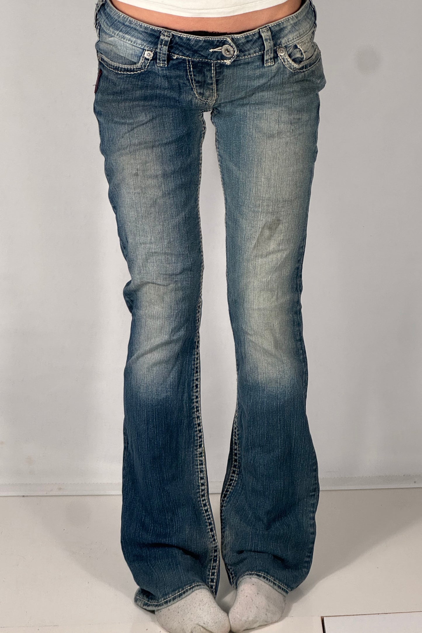 Lågmidjade jeans stl: S/M