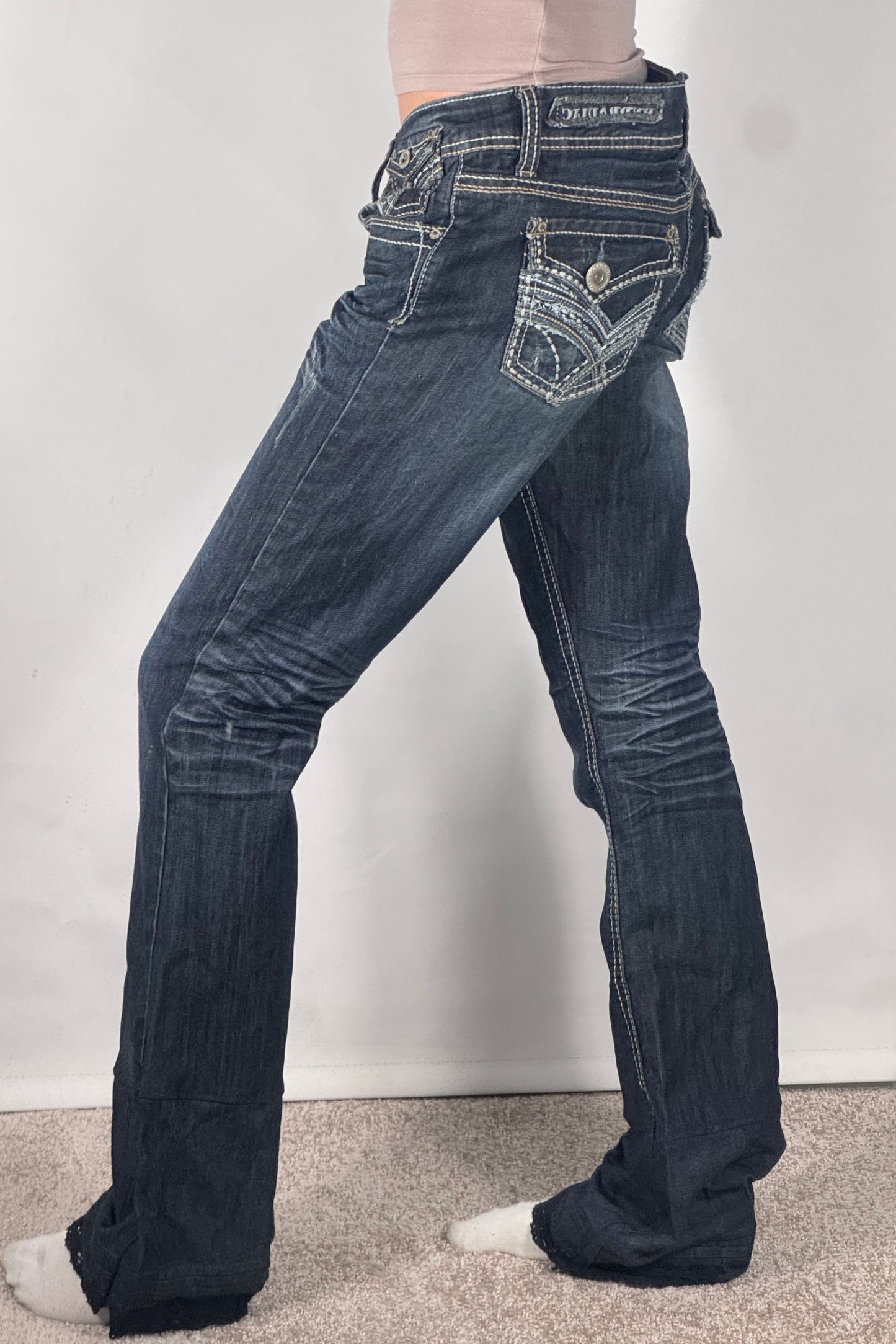 Lågmidjade jeans stl: S