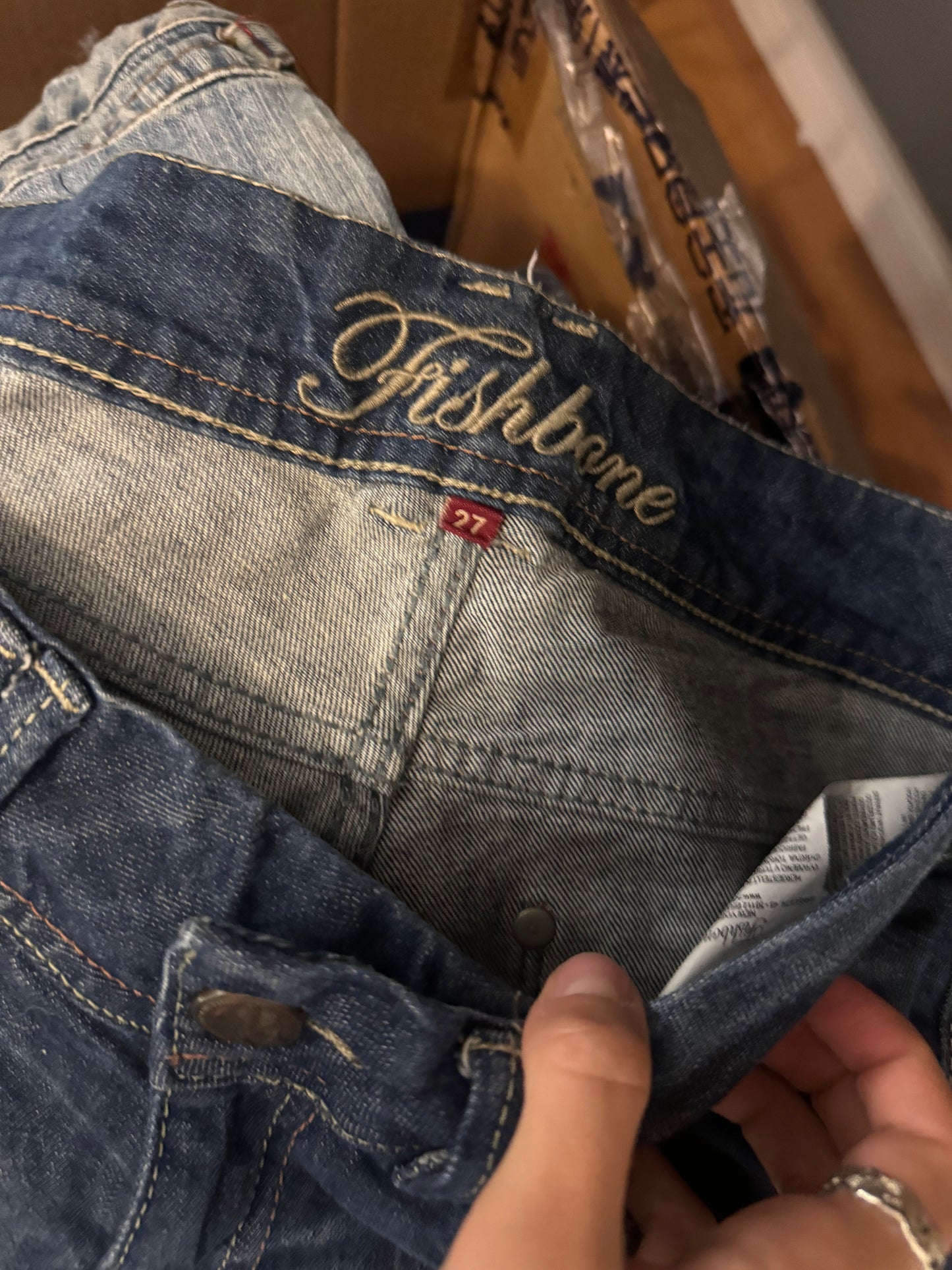 Lågmidjade jeans stl: S