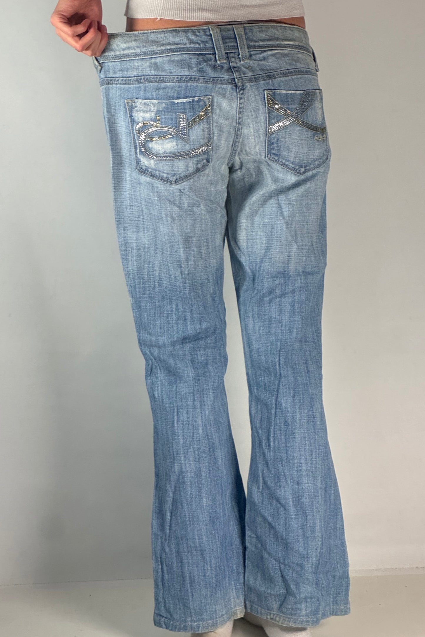 Lågmidjade jeans stl: S