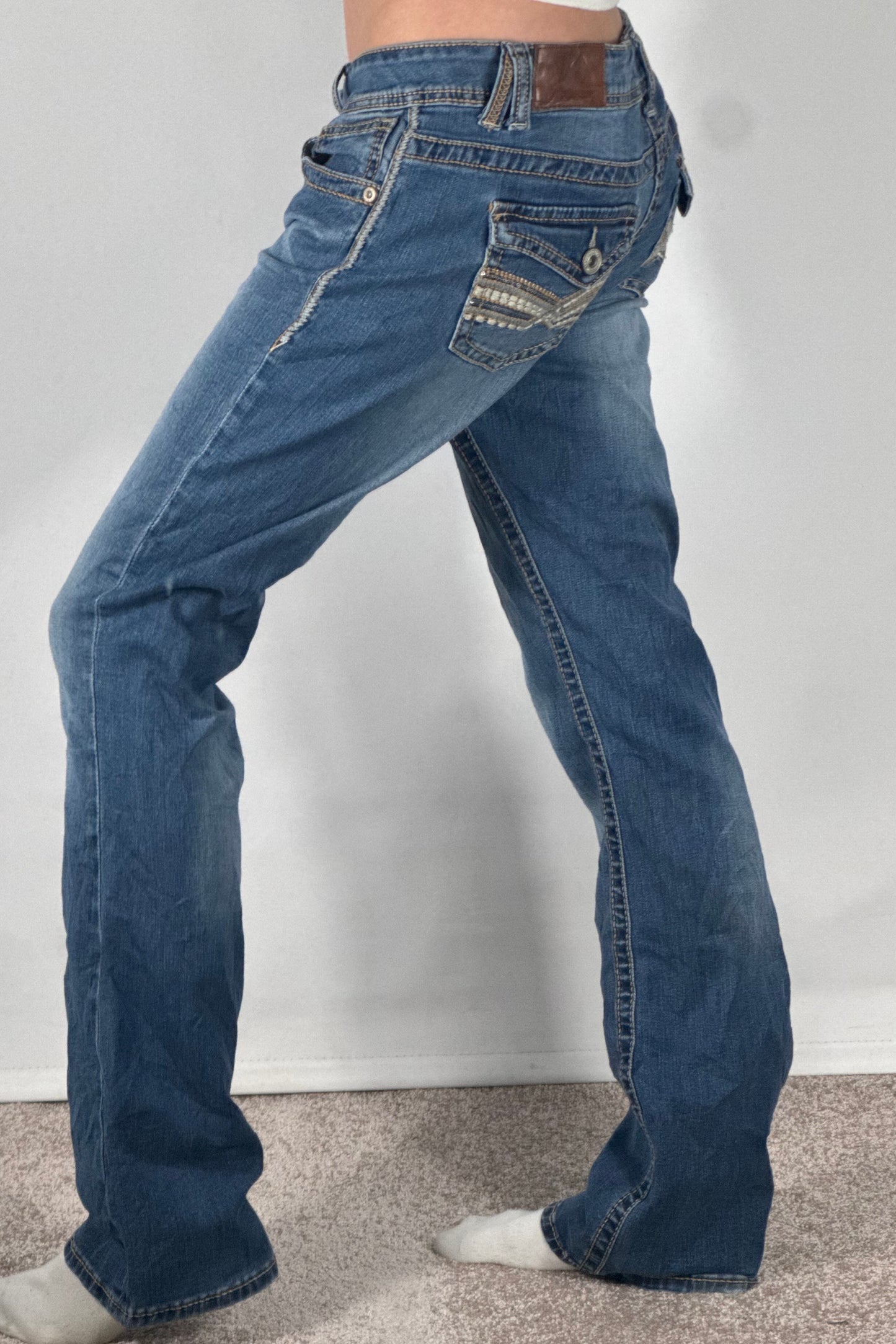 Lågmidjade jeans stl: S