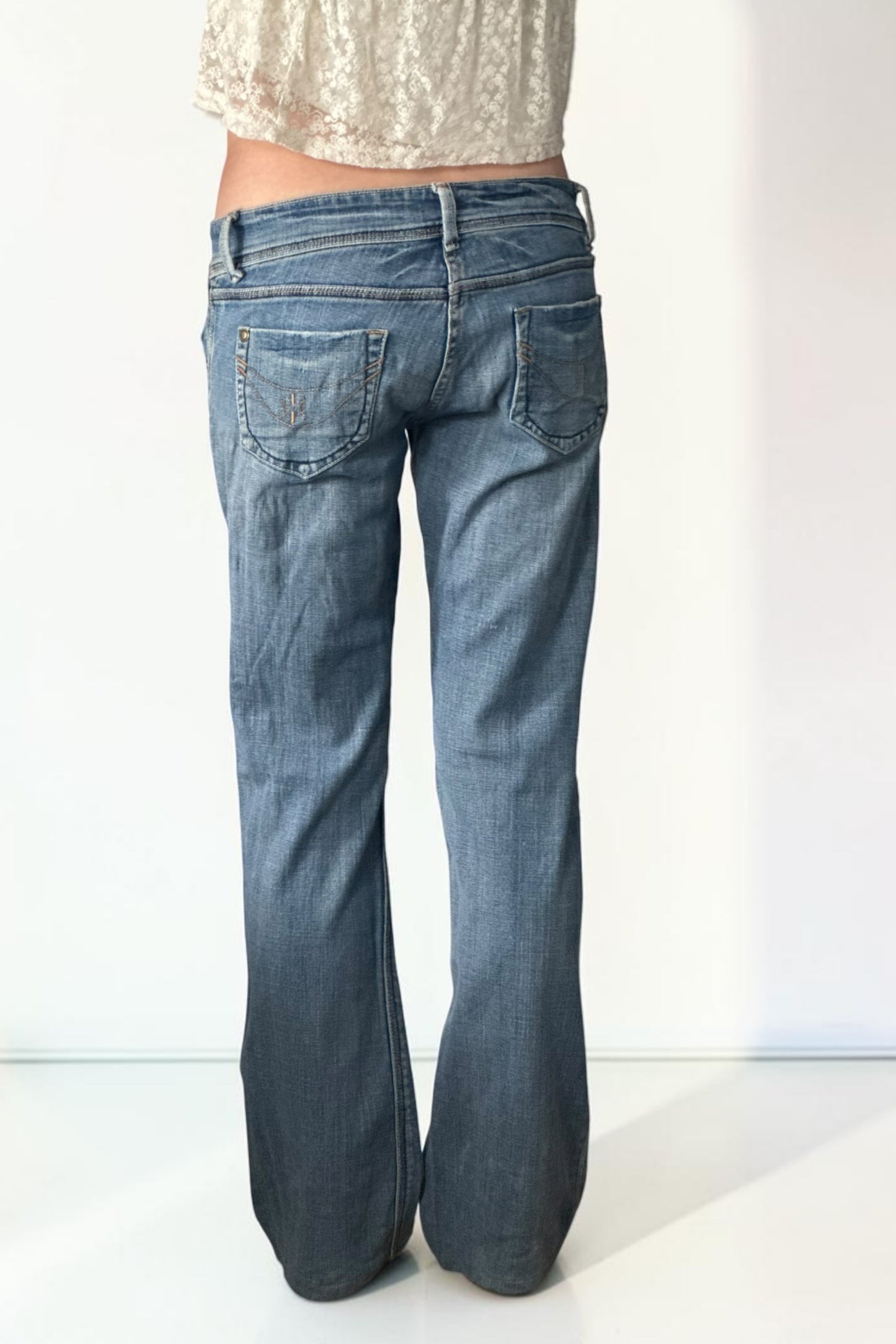 Lågmidjade jeans stl: S