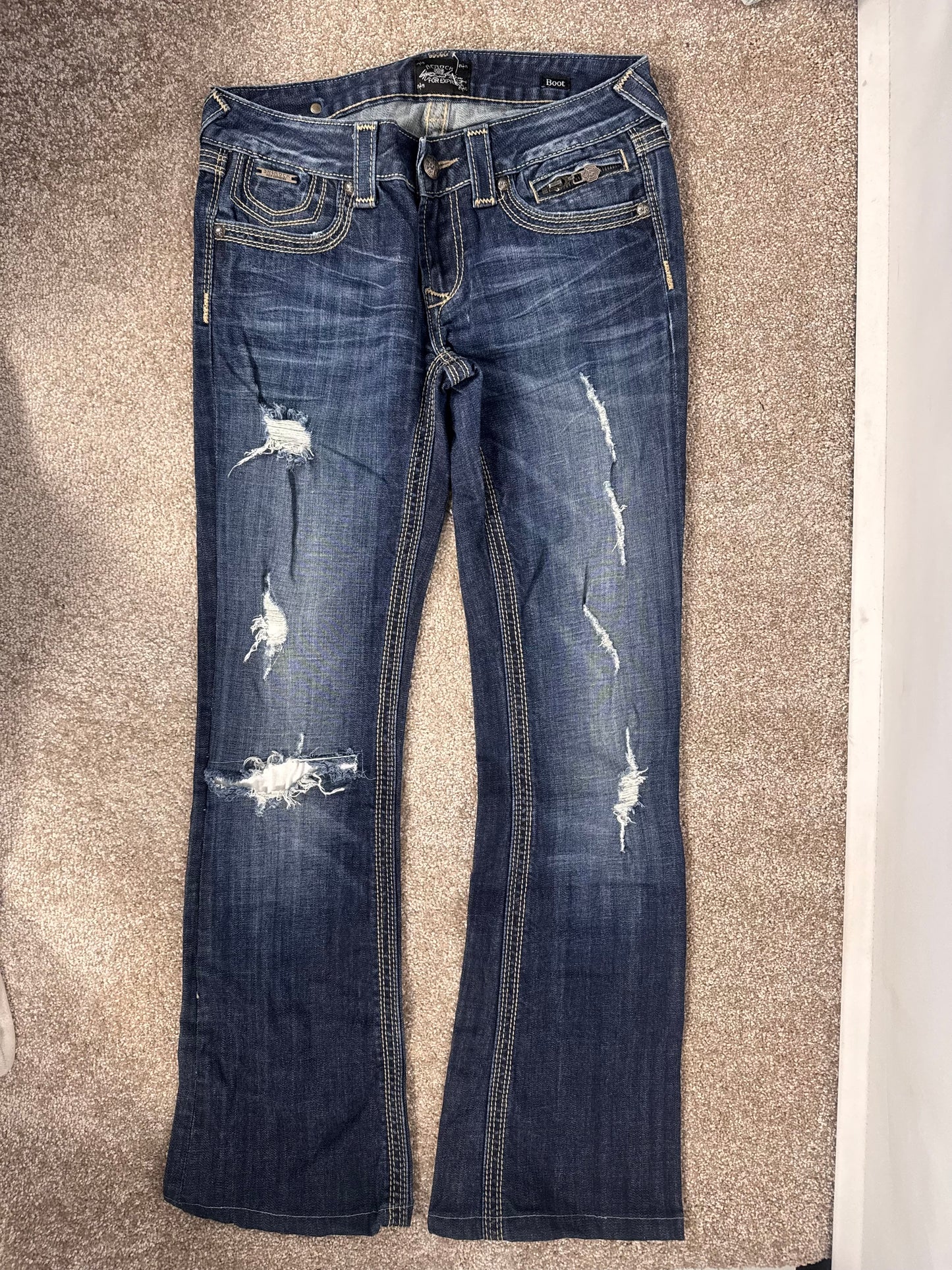 Lågmidjade jeans stl: S