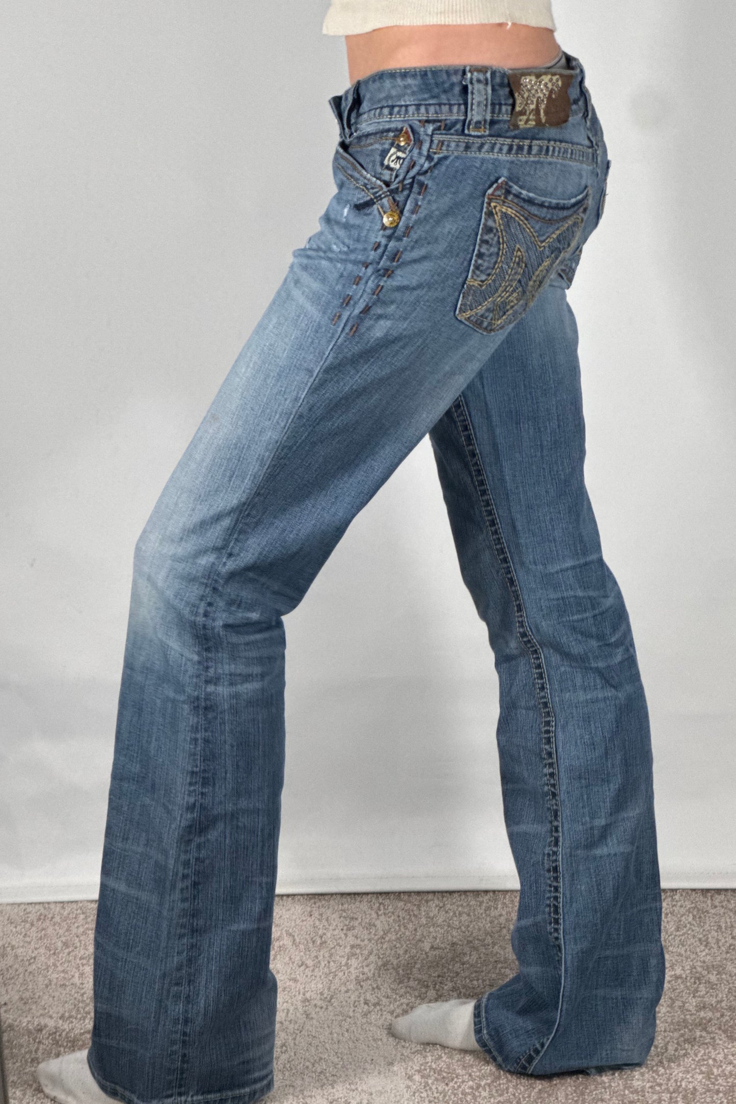 Lågmidjade jeans stl: S