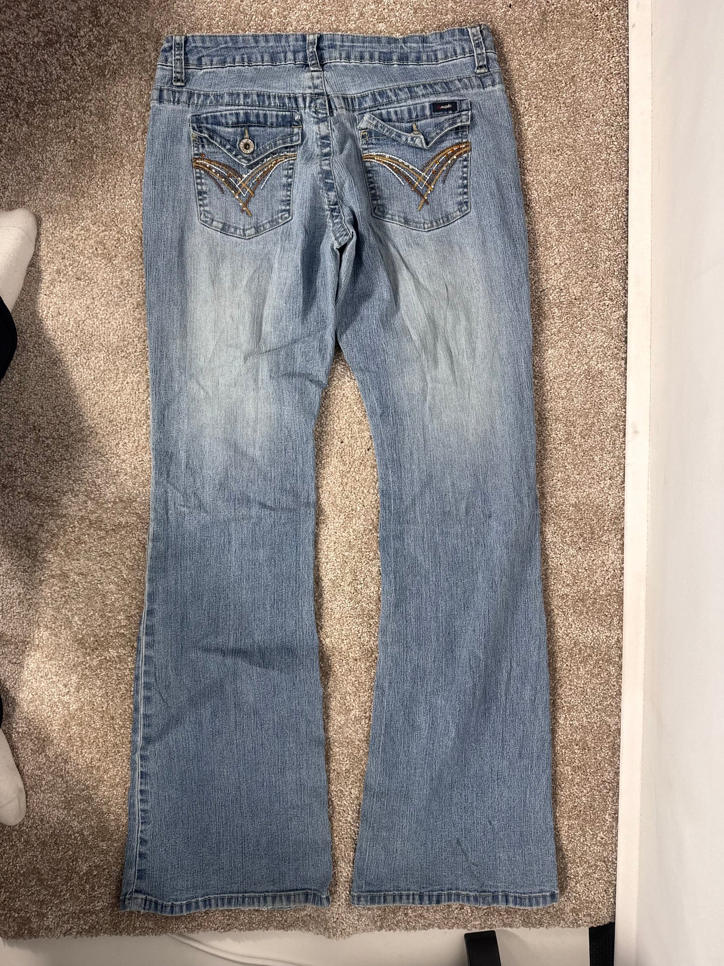 Lavtaljede jeans str: S