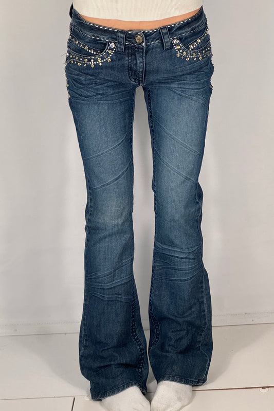 Lågmidjade jeans stl: XS