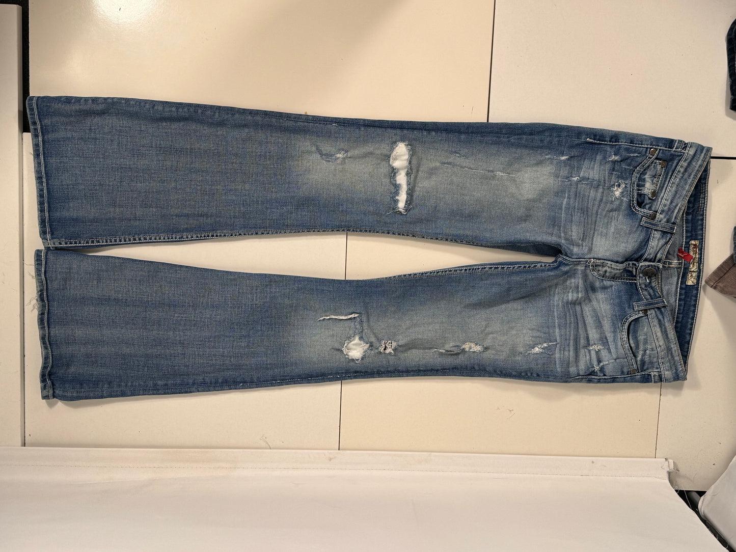 Lavtaljede jeans str: S